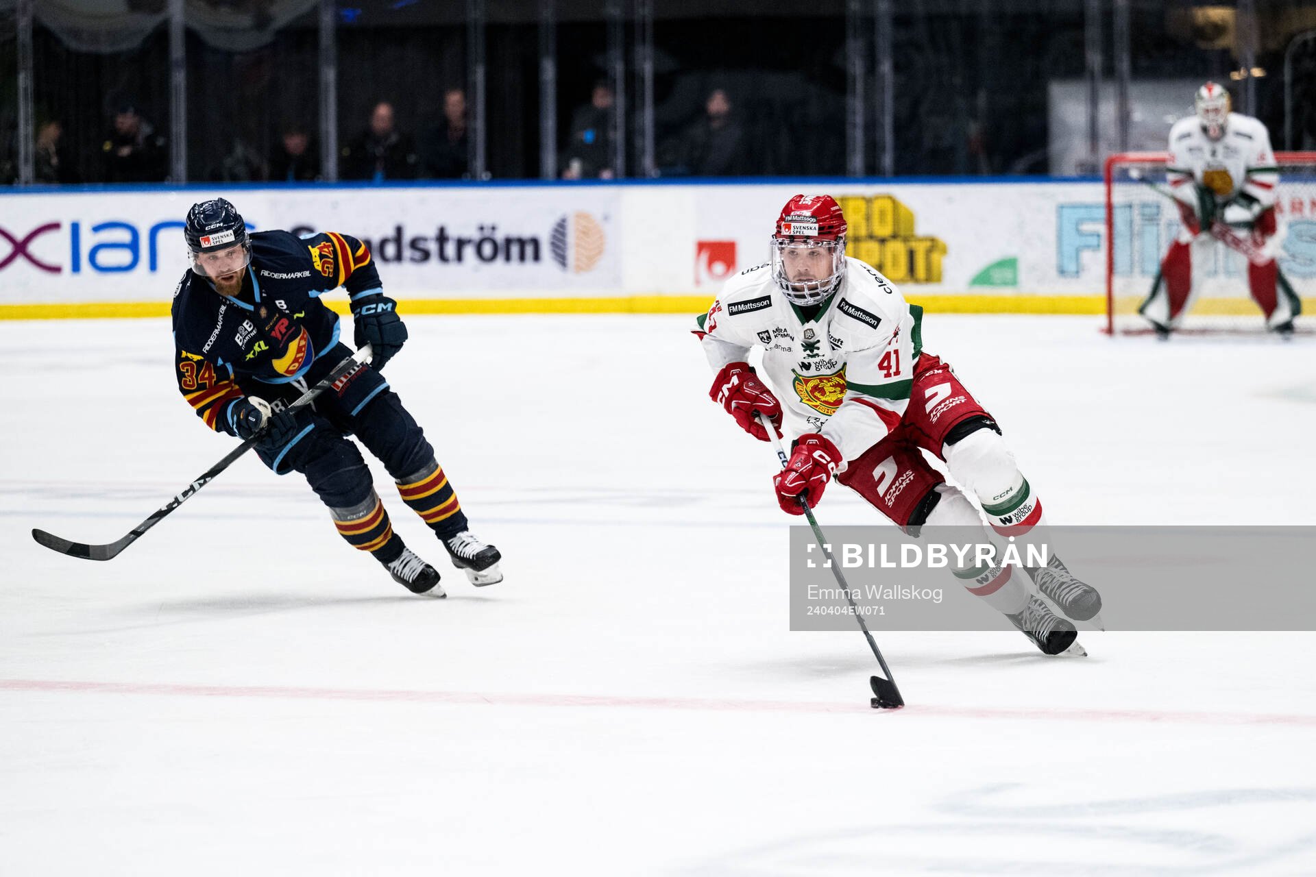 Djurgårdens Daniel Brodin och Moras Joseph Berger