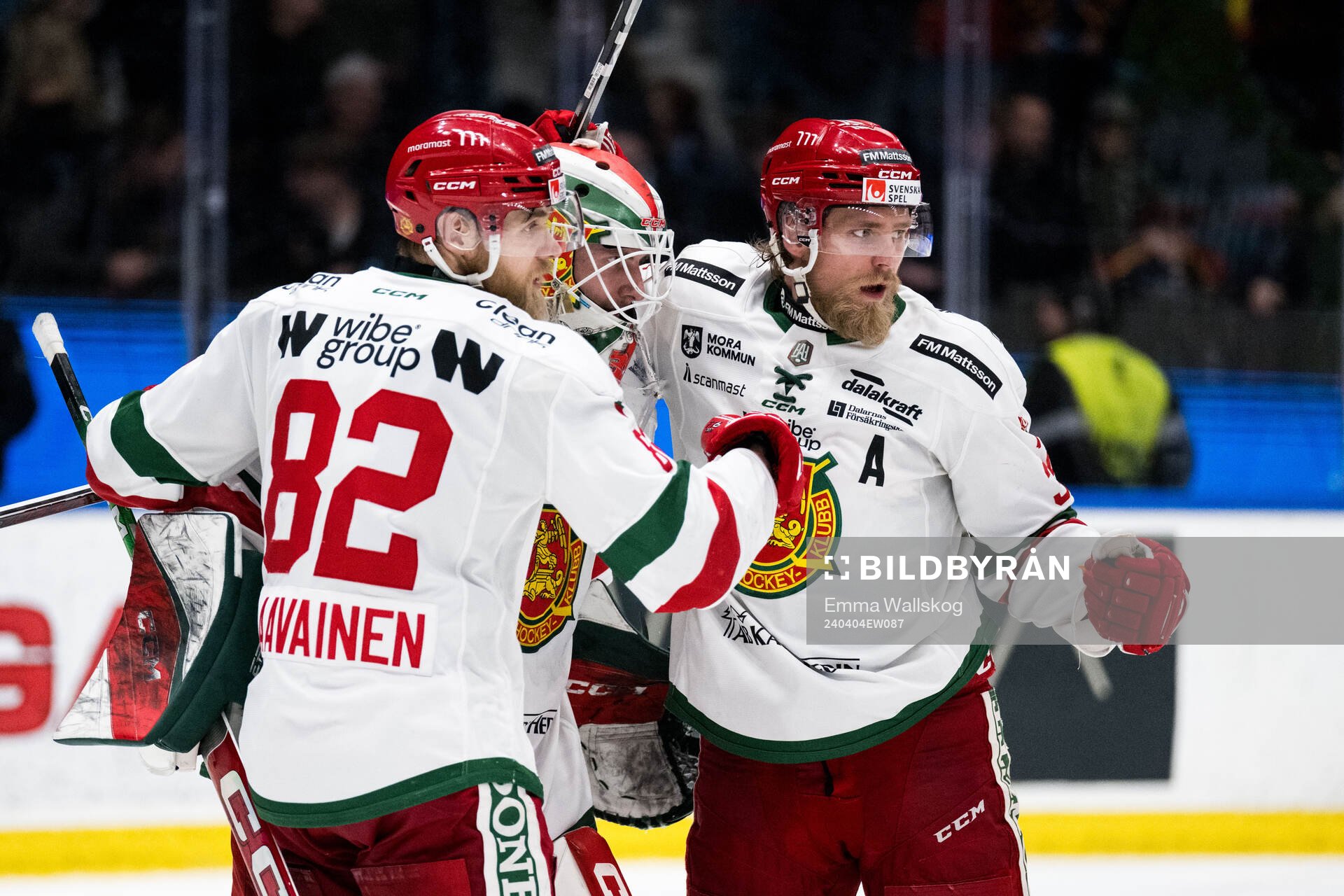 Moras Roope Laavainen, målvakt Waltteri Ignatjew och