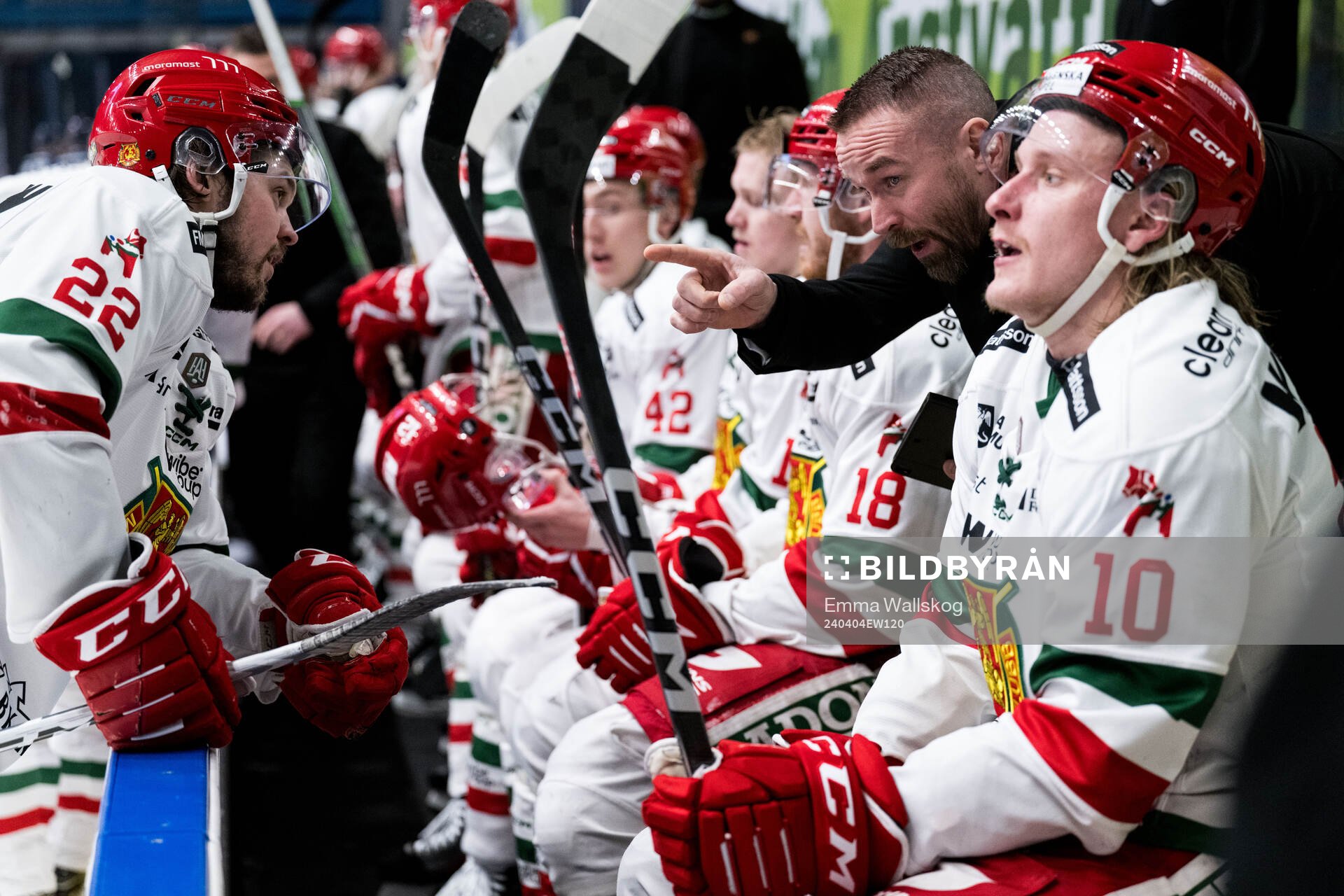 Moras Måns Carlsson och assisterande tränare Tomas Skogs