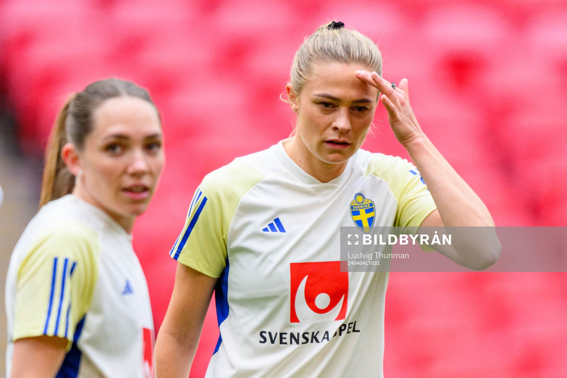 Elin Rubensson and Fridolina Rolfö of Sweden of the