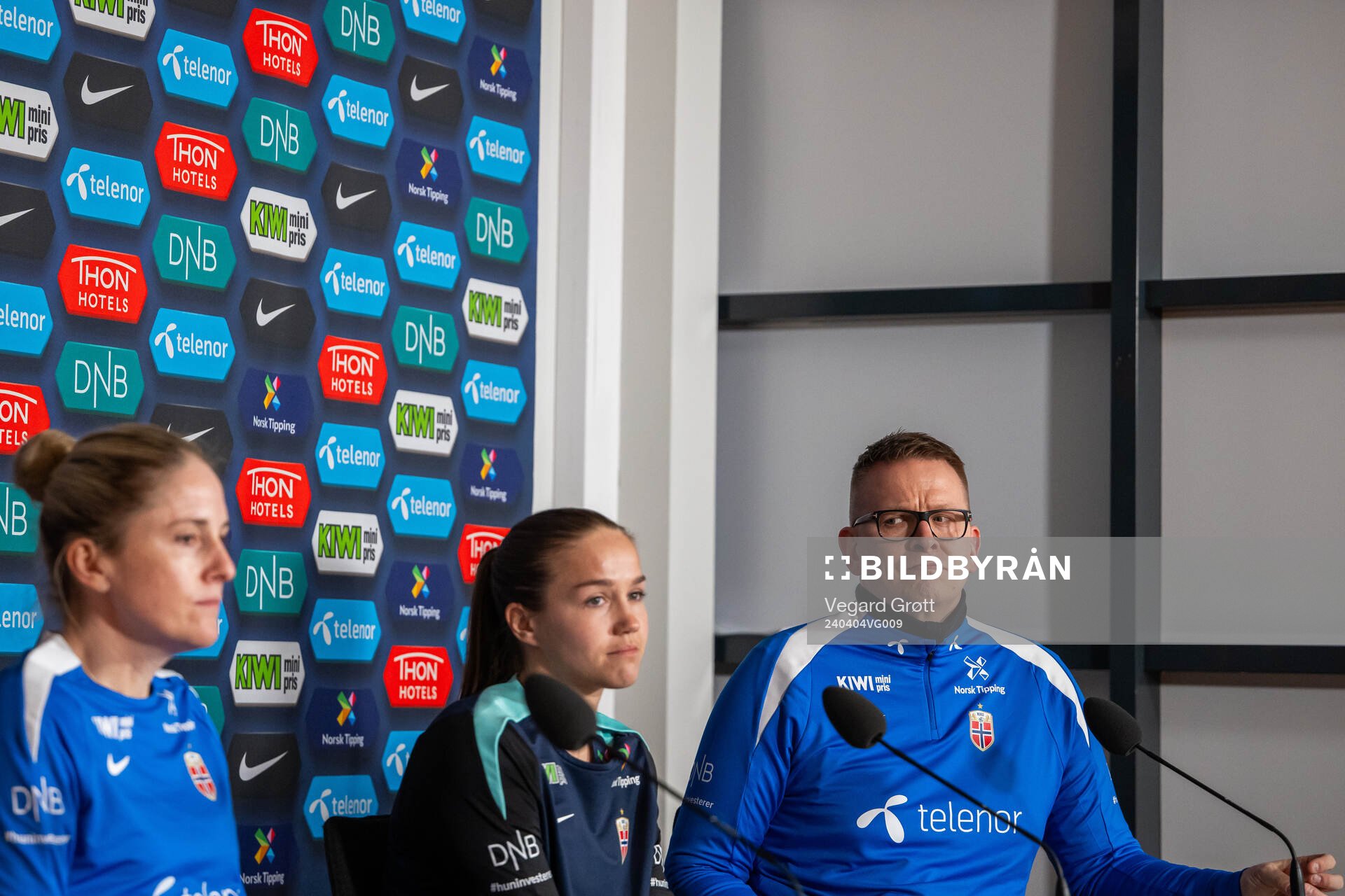 Henning Sverdrup, media officer of the Norwegian women's
