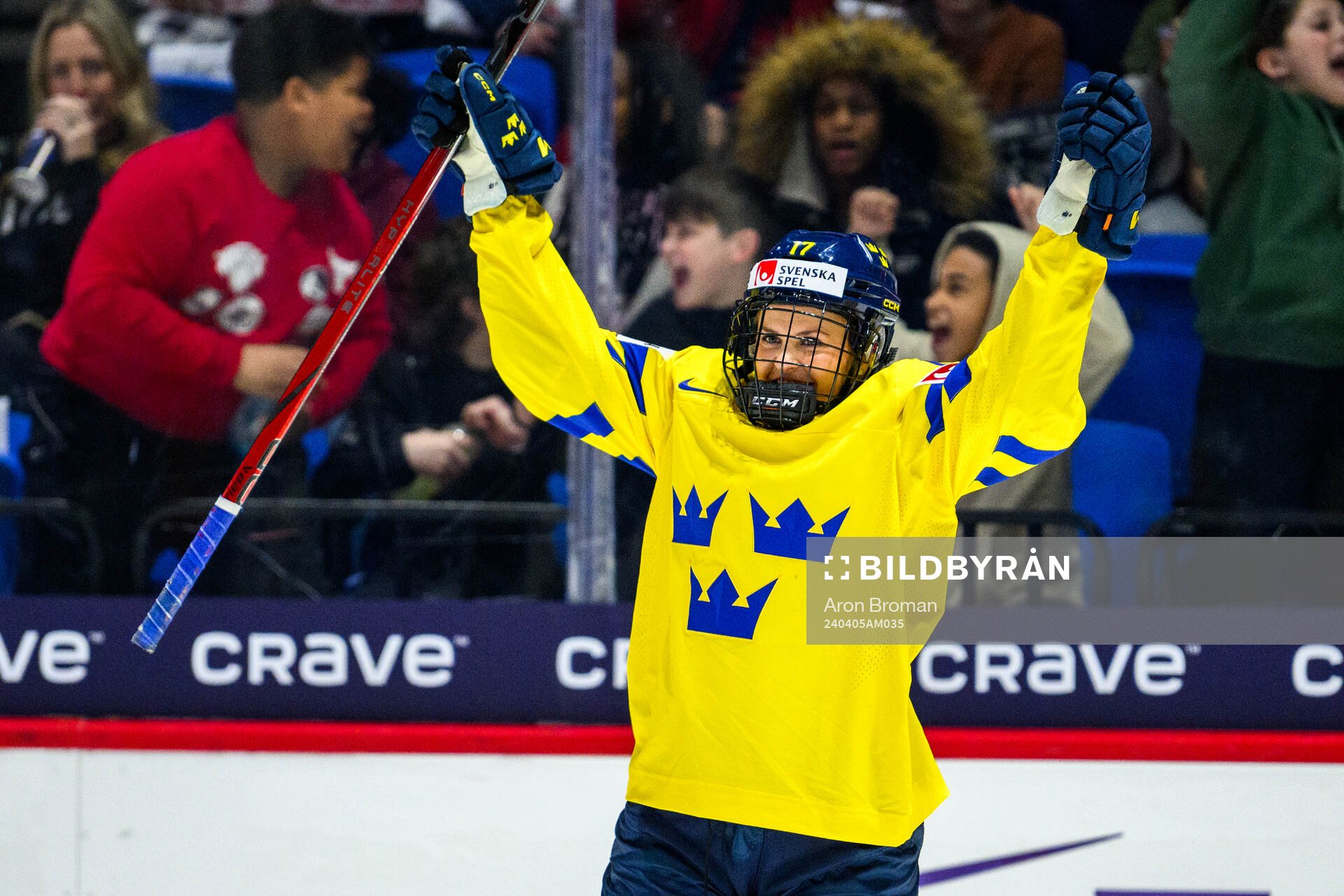 Sofie Lundin of Sweden celebrates