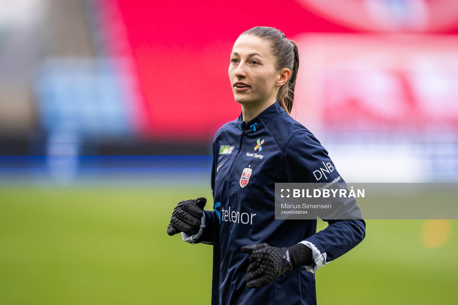 Goalkeeper Cecilie Hauståker Fiskerstrand of Norway