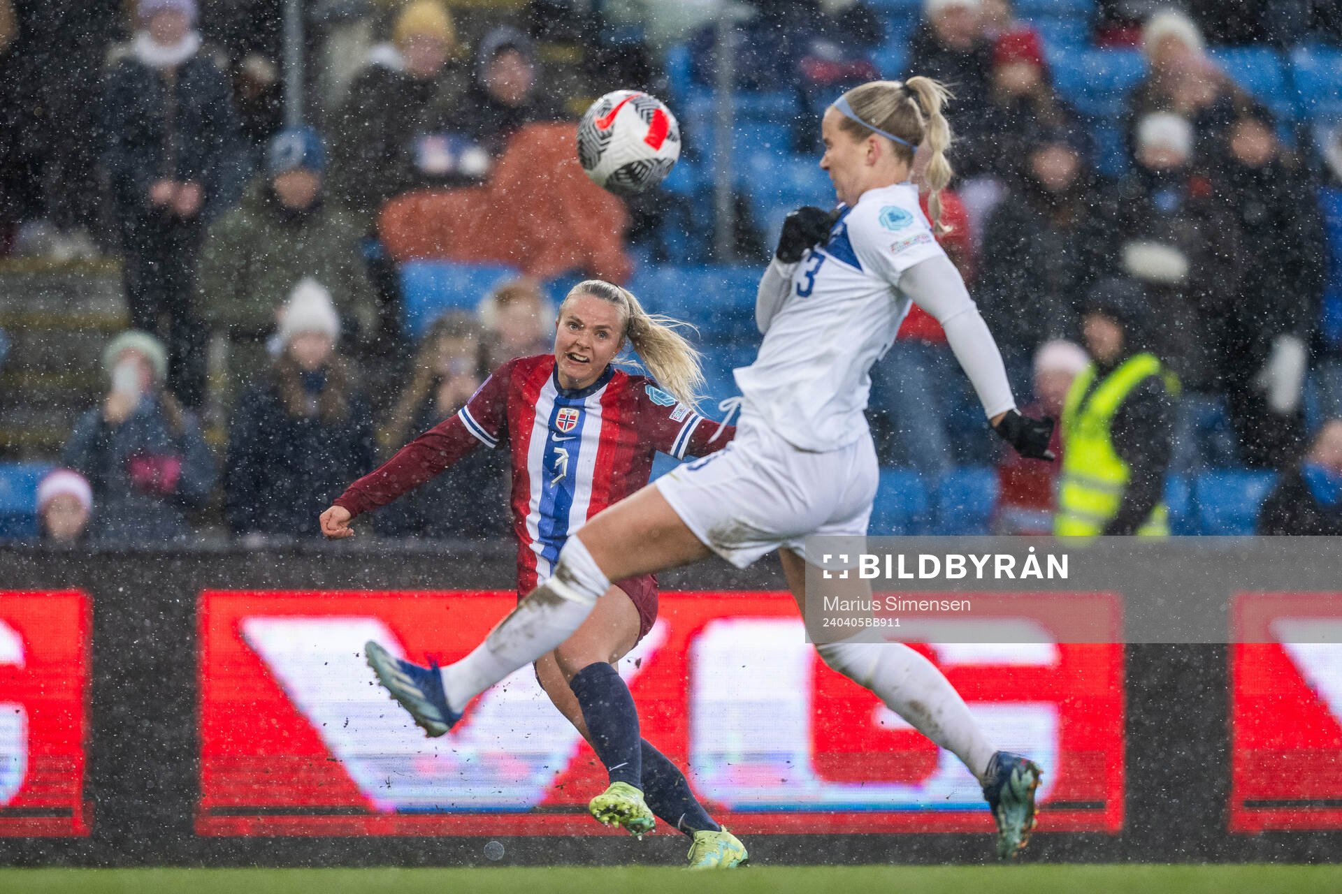 Emilie Marie Aanes Woldvik of Norway and Eva Nyström of