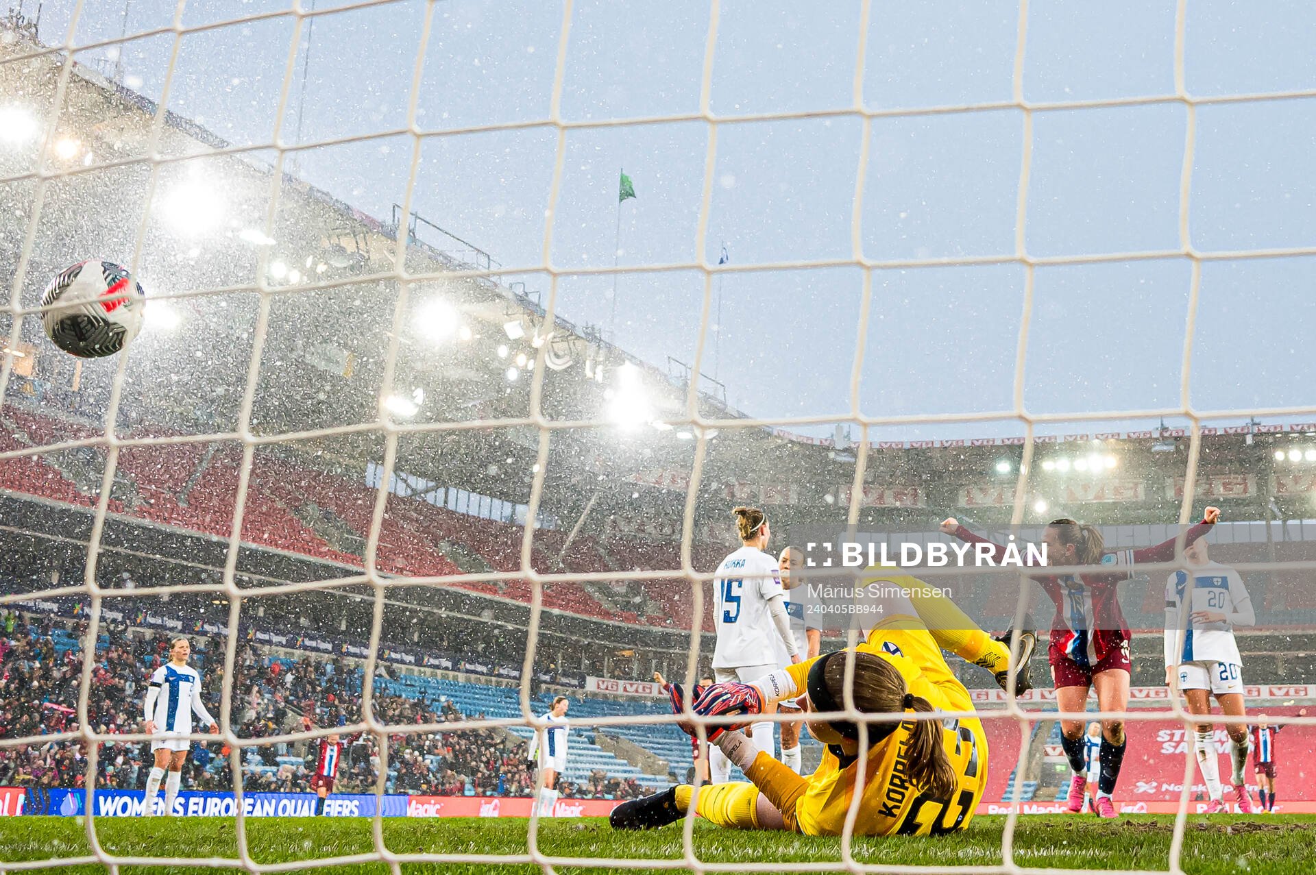 Elisabeth Terland of Norway celebrates