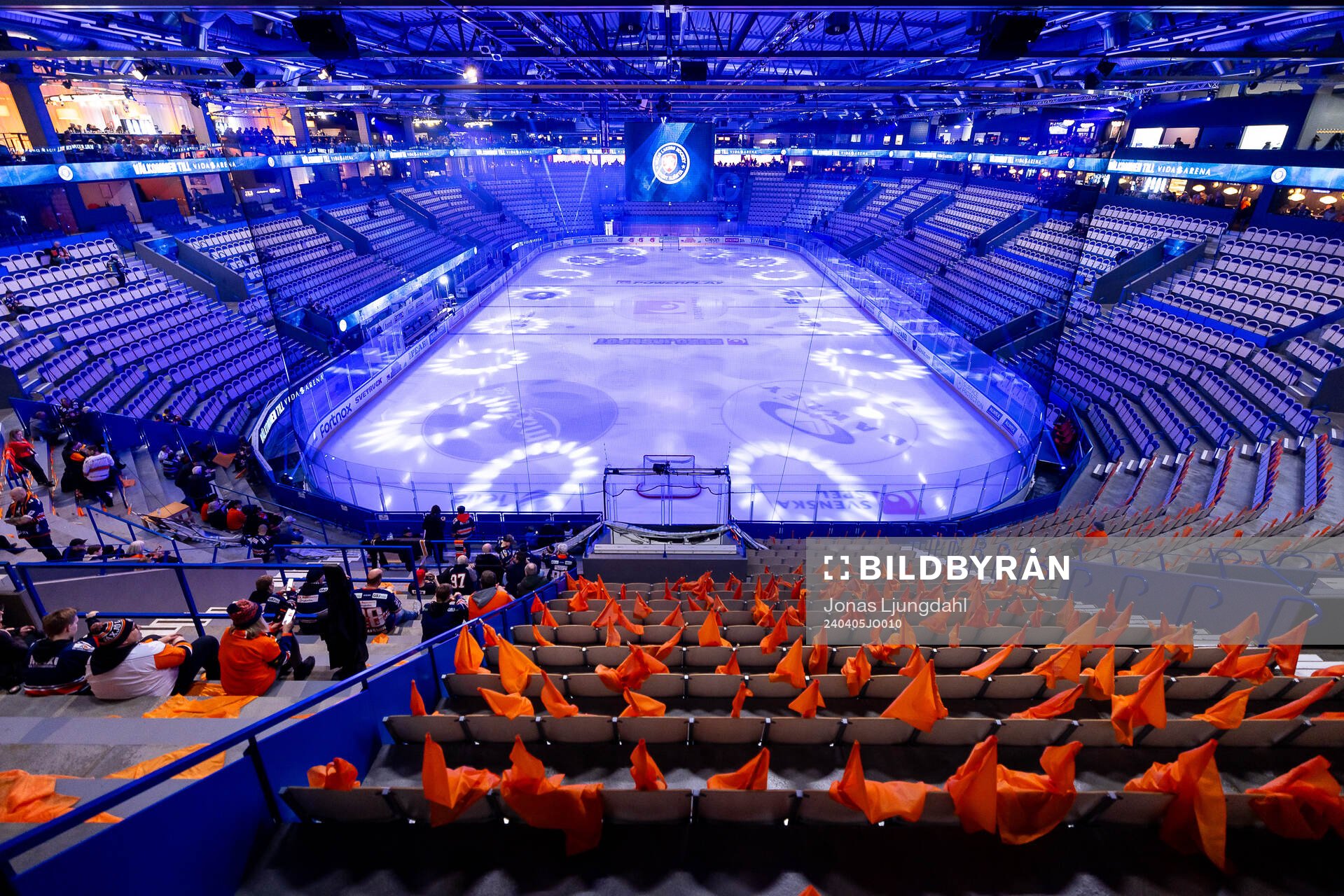 Interiör vy av Vida arena