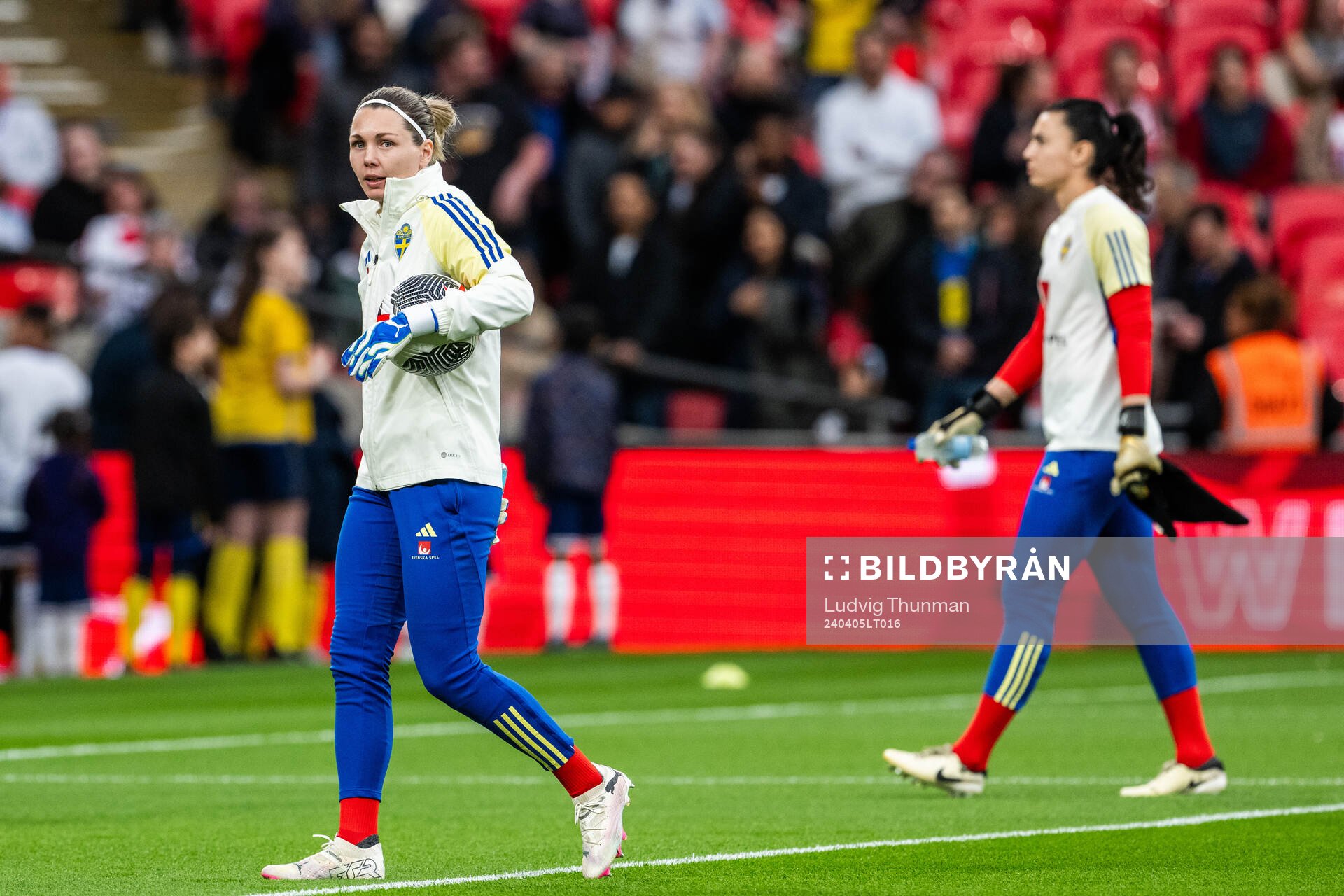Goalkeeper Jennifer Falk of Sweden