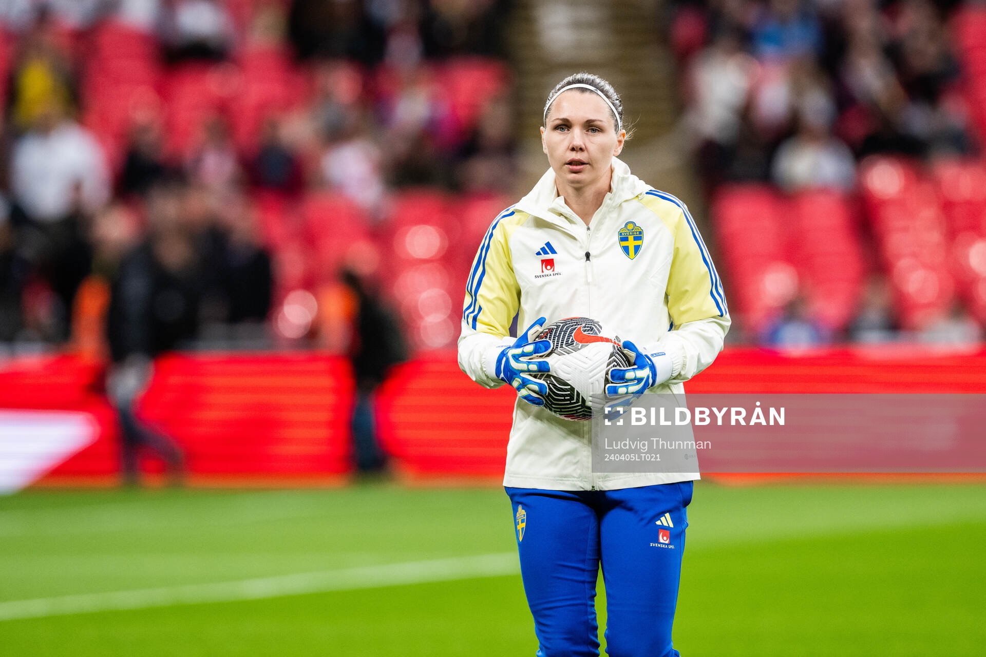 Goalkeeper Jennifer Falk of Sweden