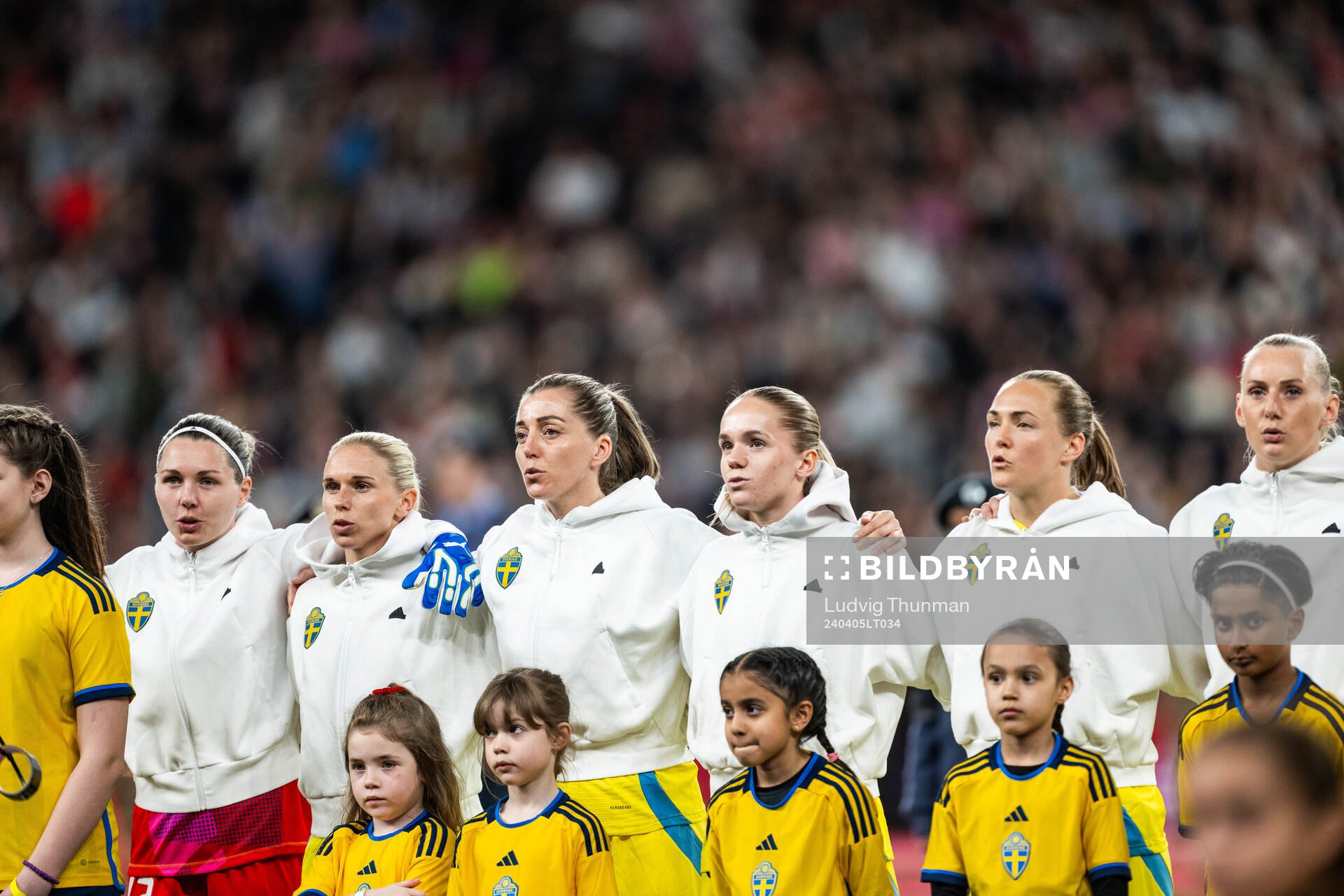 goalkeeper Jennifer Falk, Jonna Andersson, Linda Sembrant,