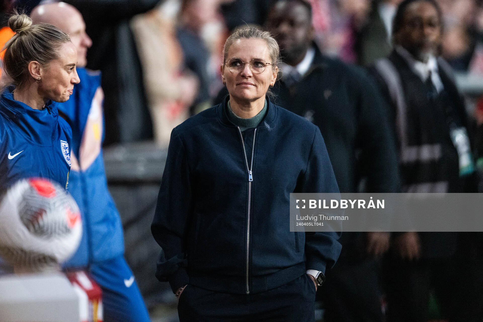 Head coach Sarina Wiegman of England