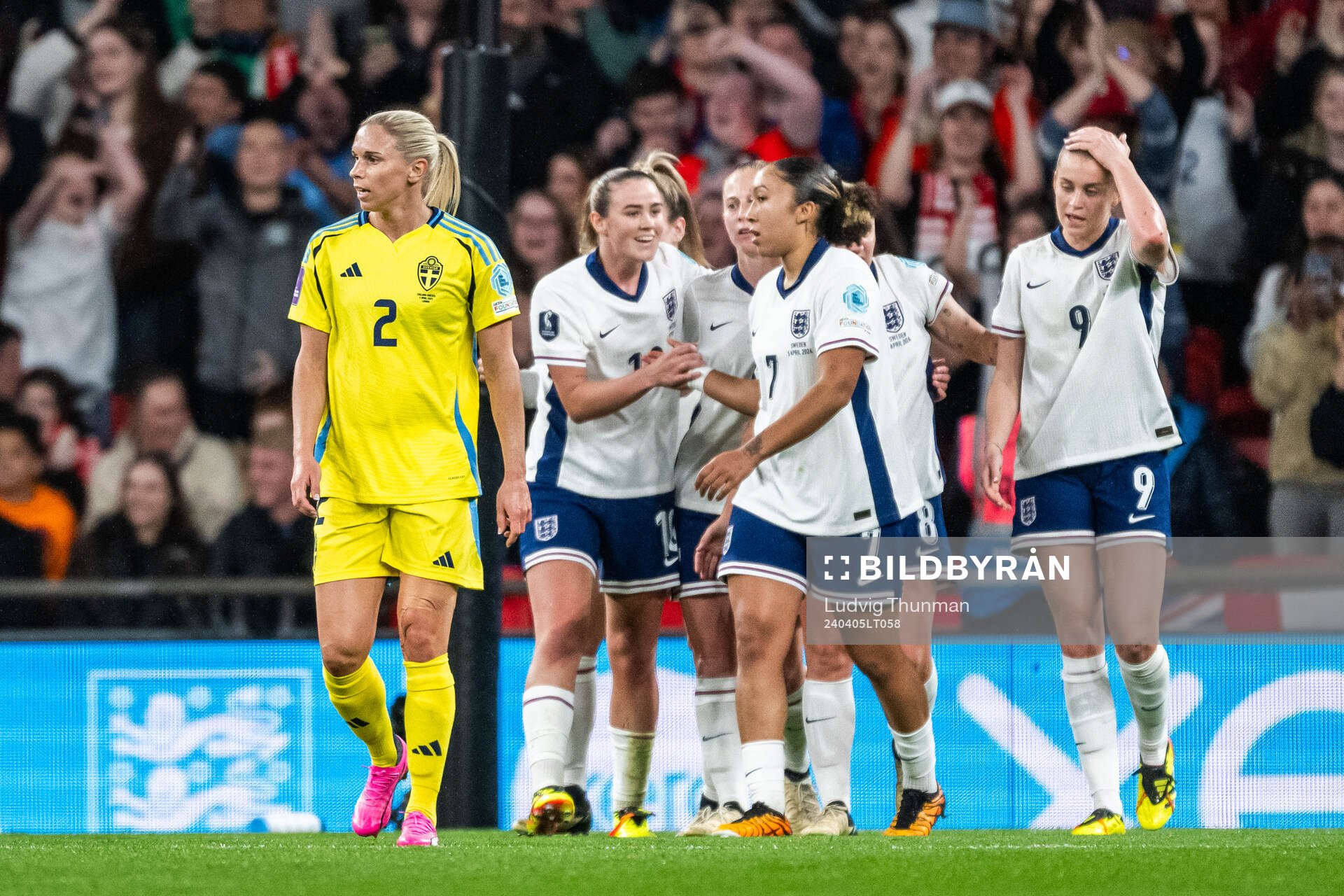 Jonna Andersson of Sweden looks dejected