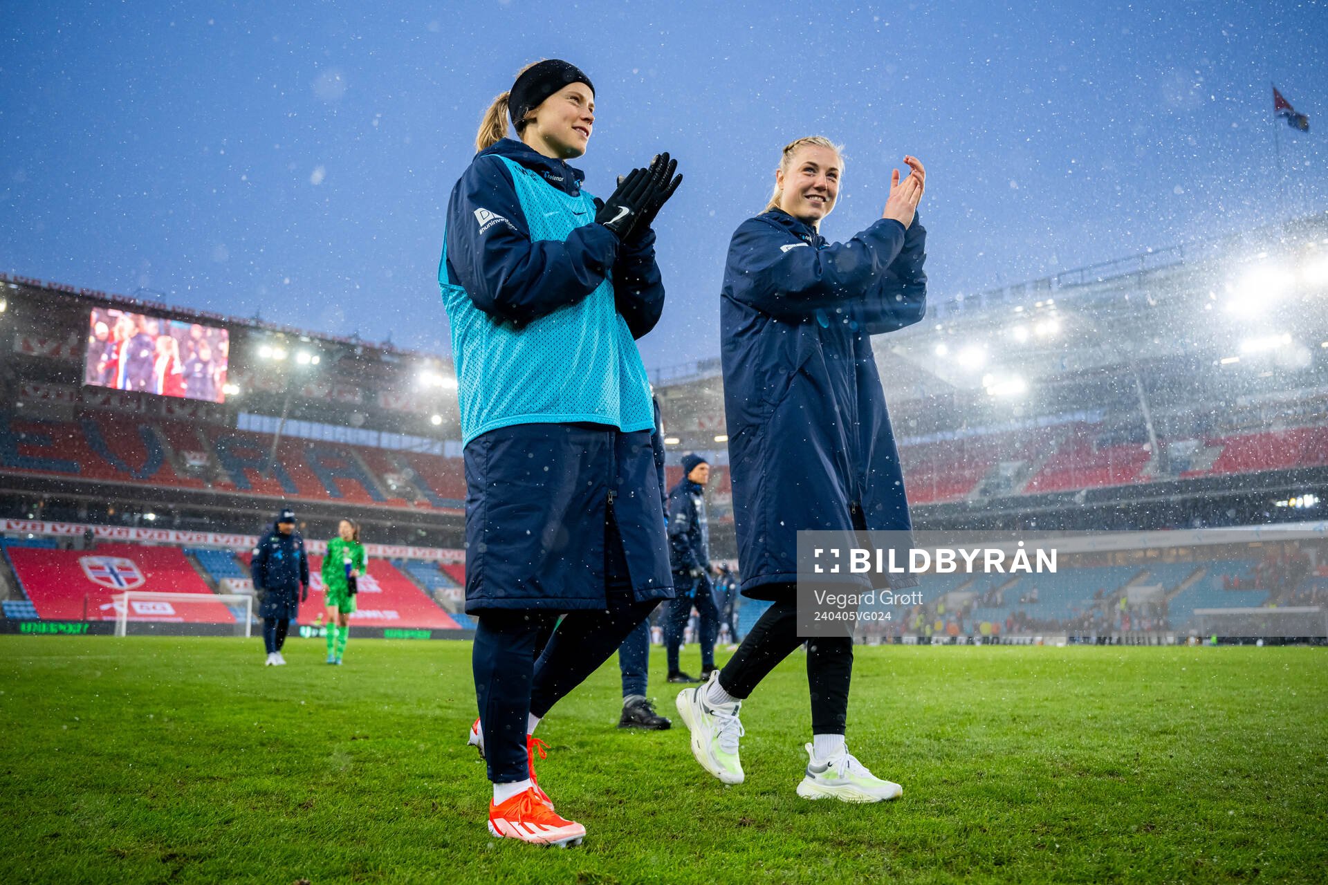 Julie Blakstad and Sophie Román Haug of Norway