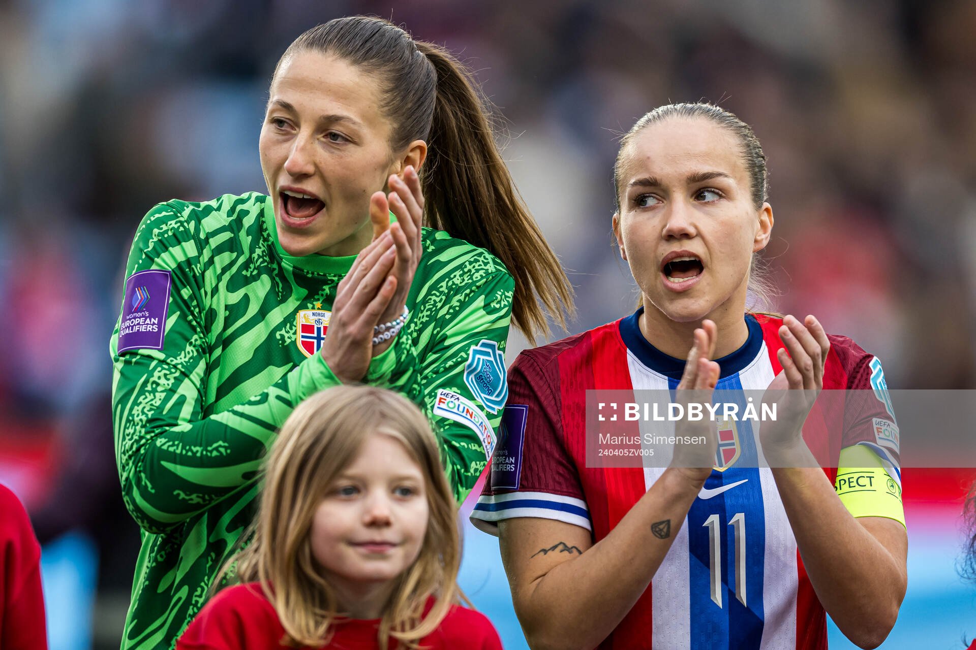 Cecilie Hauståker Fiskerstrand and Guro Reiten of Norway