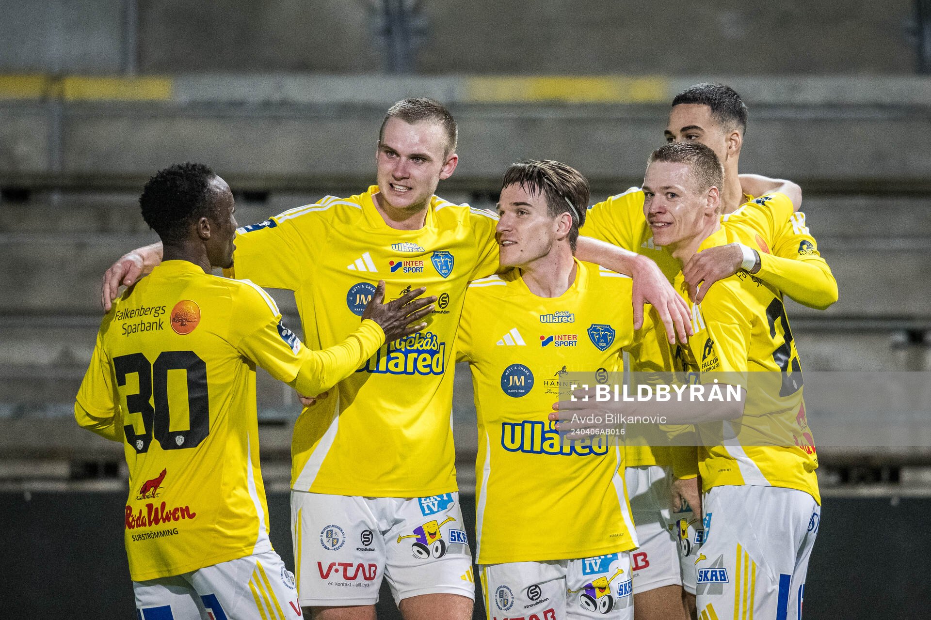 Falkenbergs FFs Leonardo Farah Shahin jublar