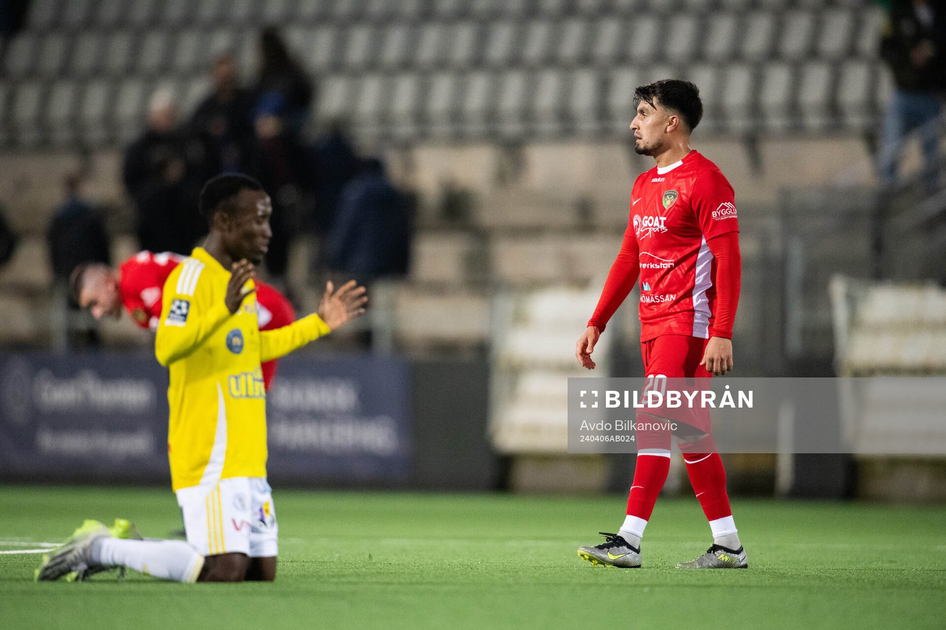 Falkenbergs FFs Wanbe Godwin Aguda jublar