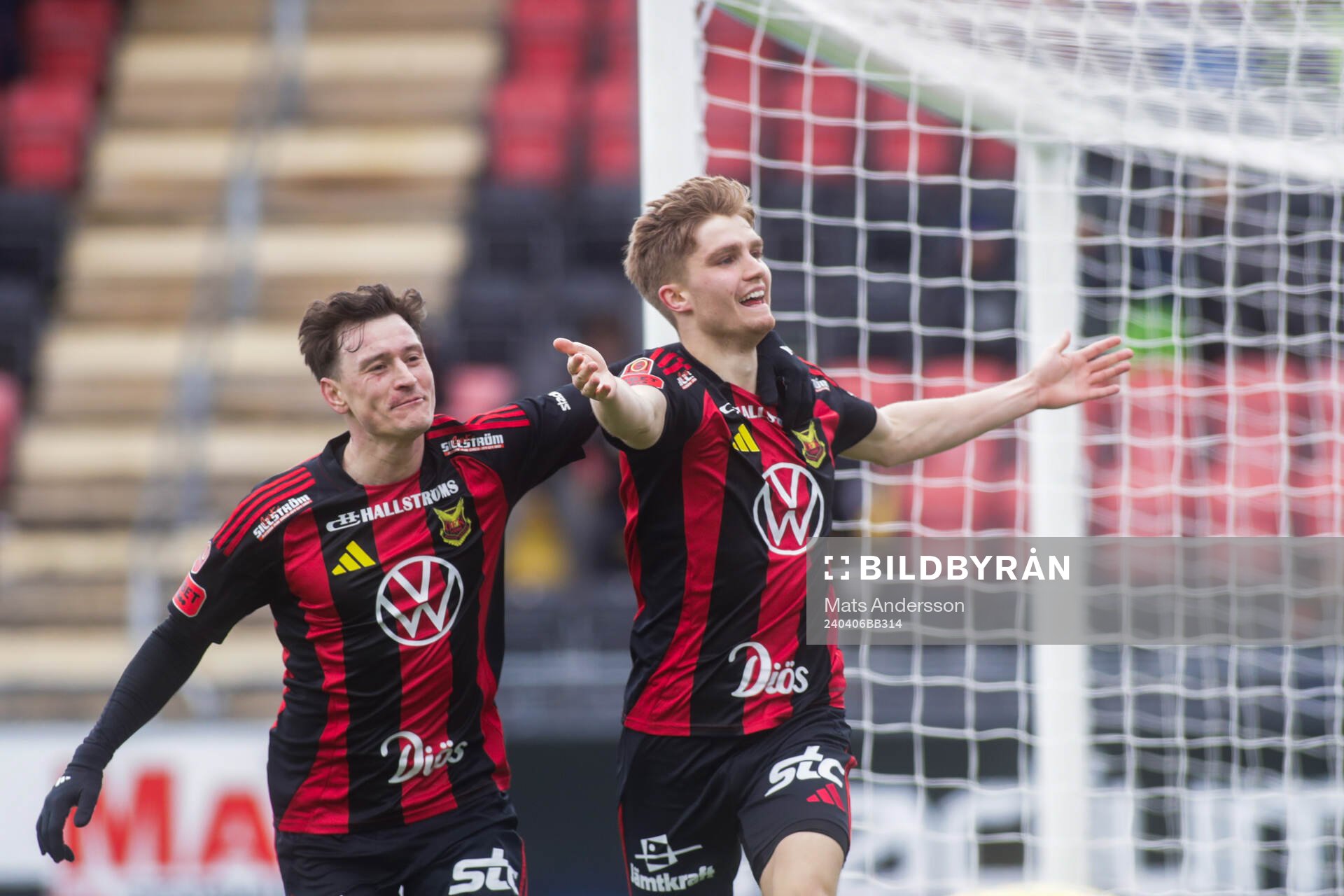 Östersunds Jakob Hedenquist jublar