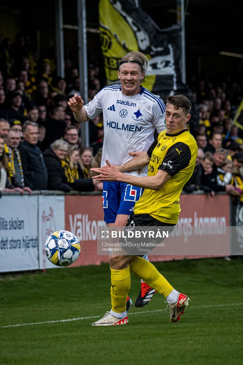 IFK Norrköpings Daniel Fritz Eid och Mjällbys Elliot