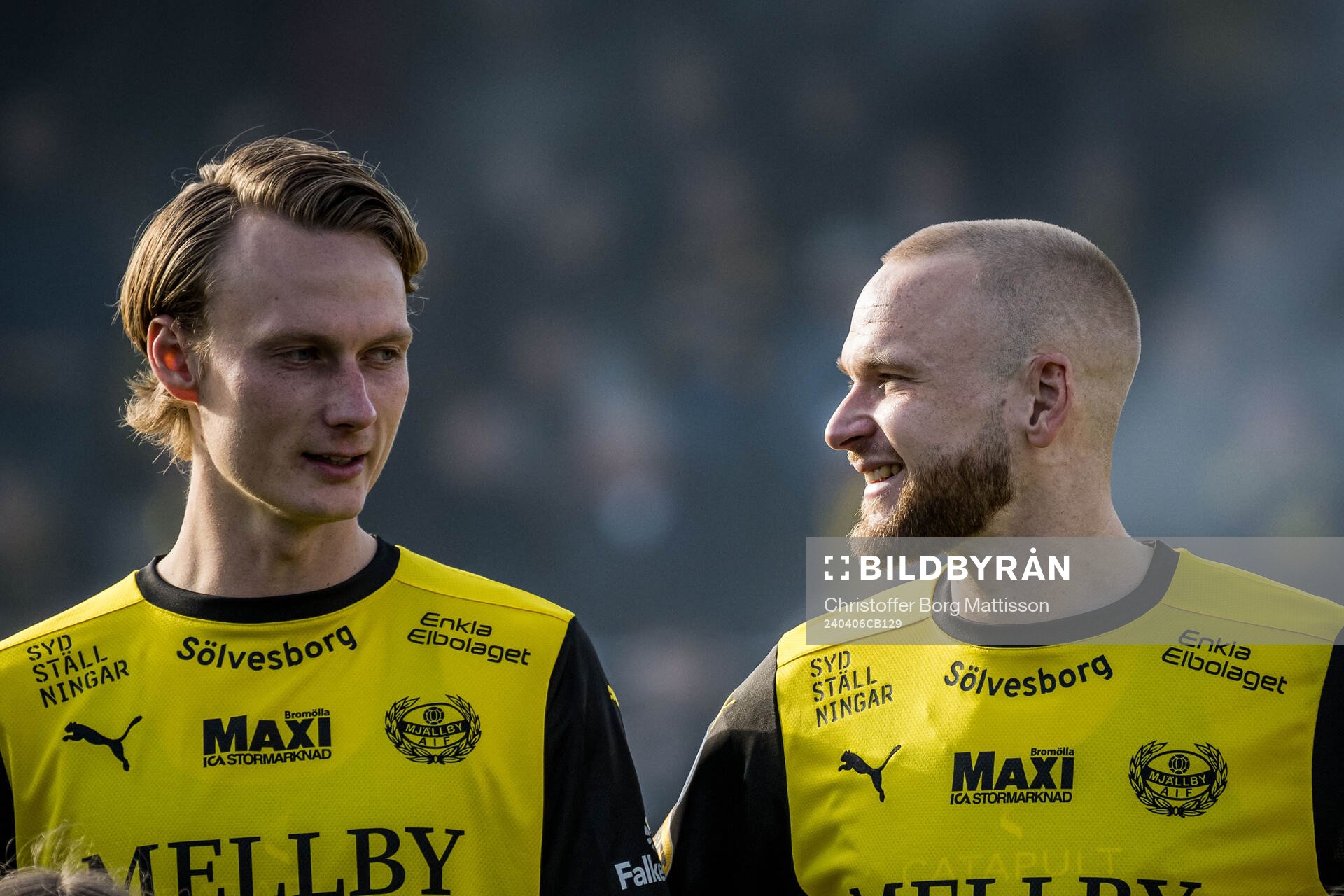 Mjällbys Alexander Johansson och Adam Ståhl
