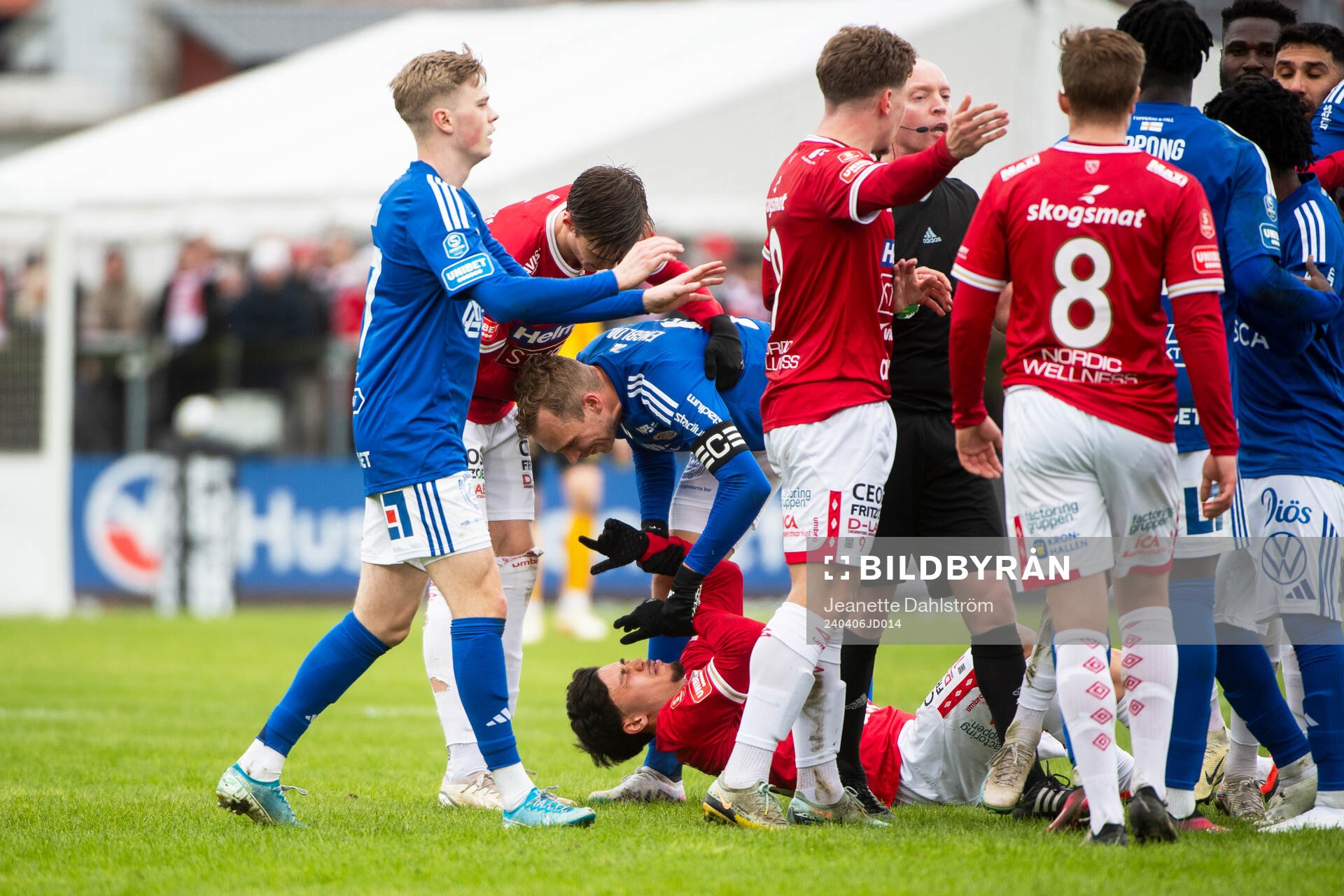 under fotbollsmatchen i Superettan mellan Degerfors och GIF