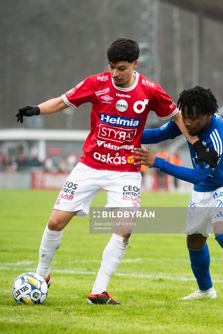 Degerfors Alper Demirol och GIF Sundsvalls Abdul-Halik Hudu