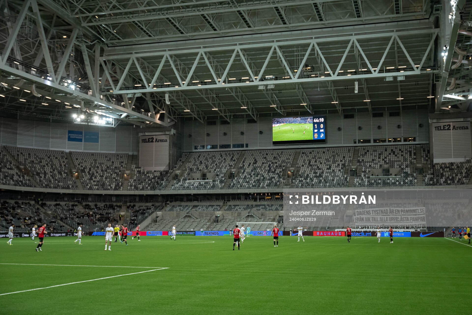 Vy över Tele2 Arena