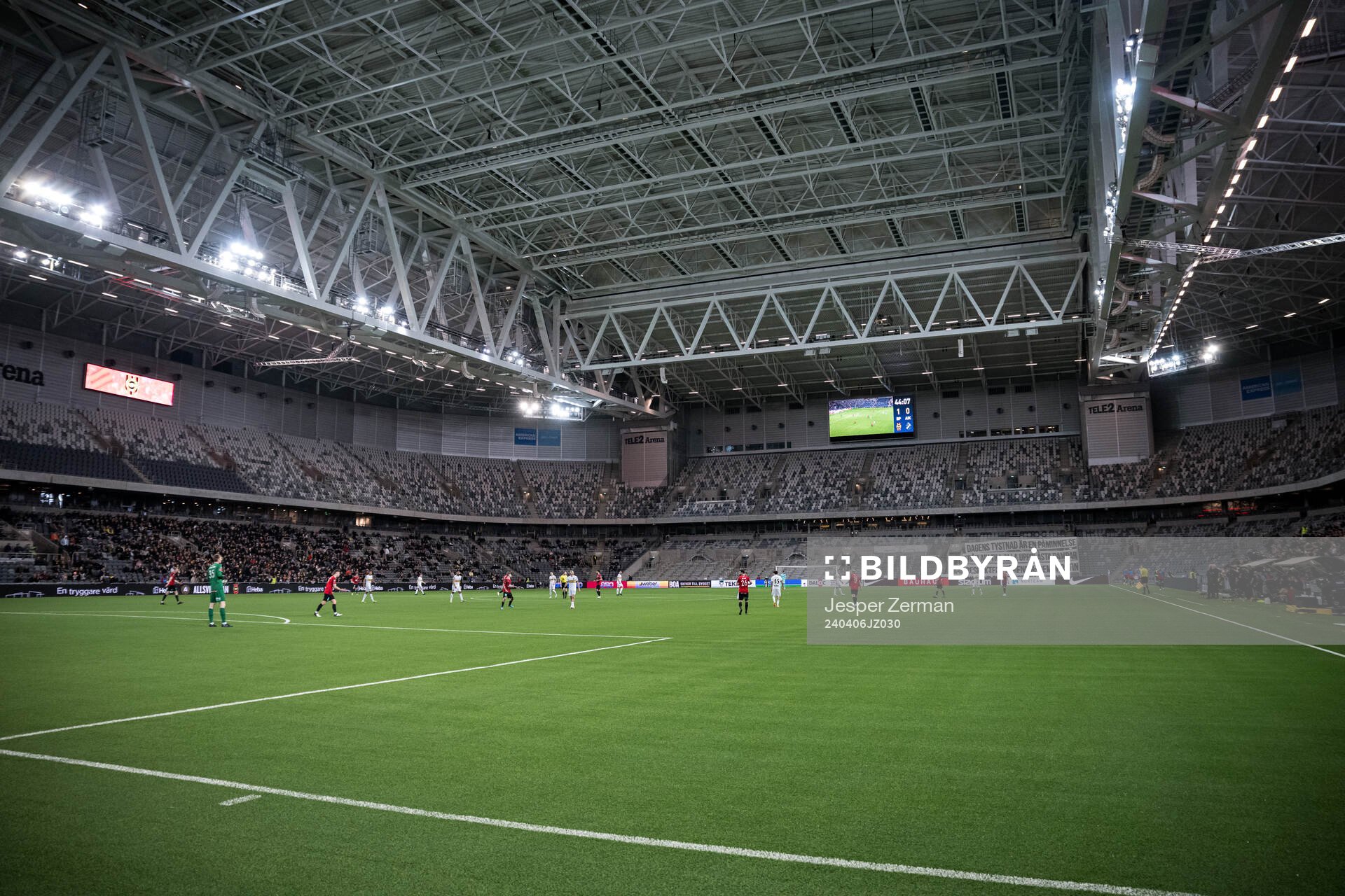 Vy över Tele2 Arena