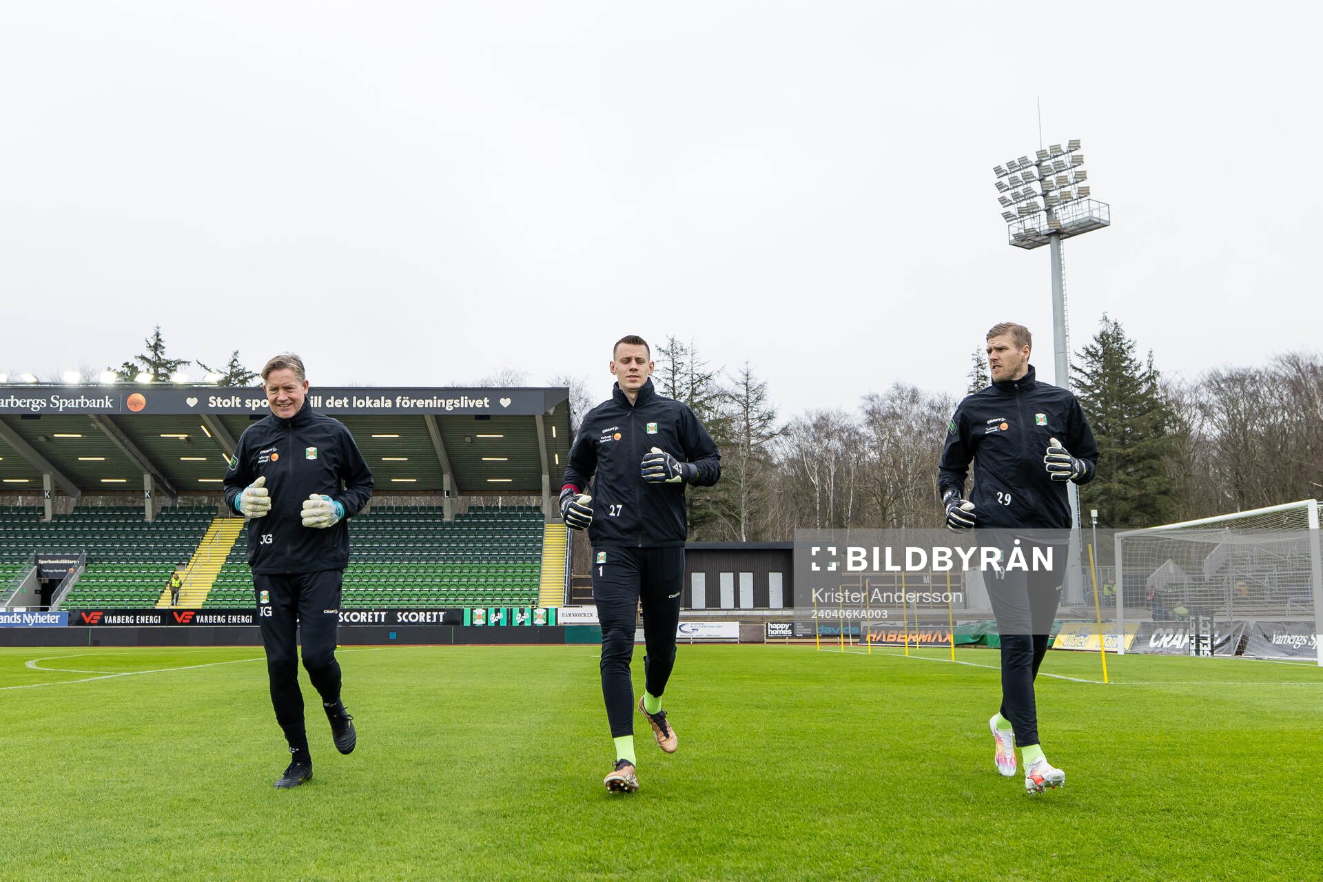 Målvaktstränare Jonas Gunnarsson, målvakt David Olsson