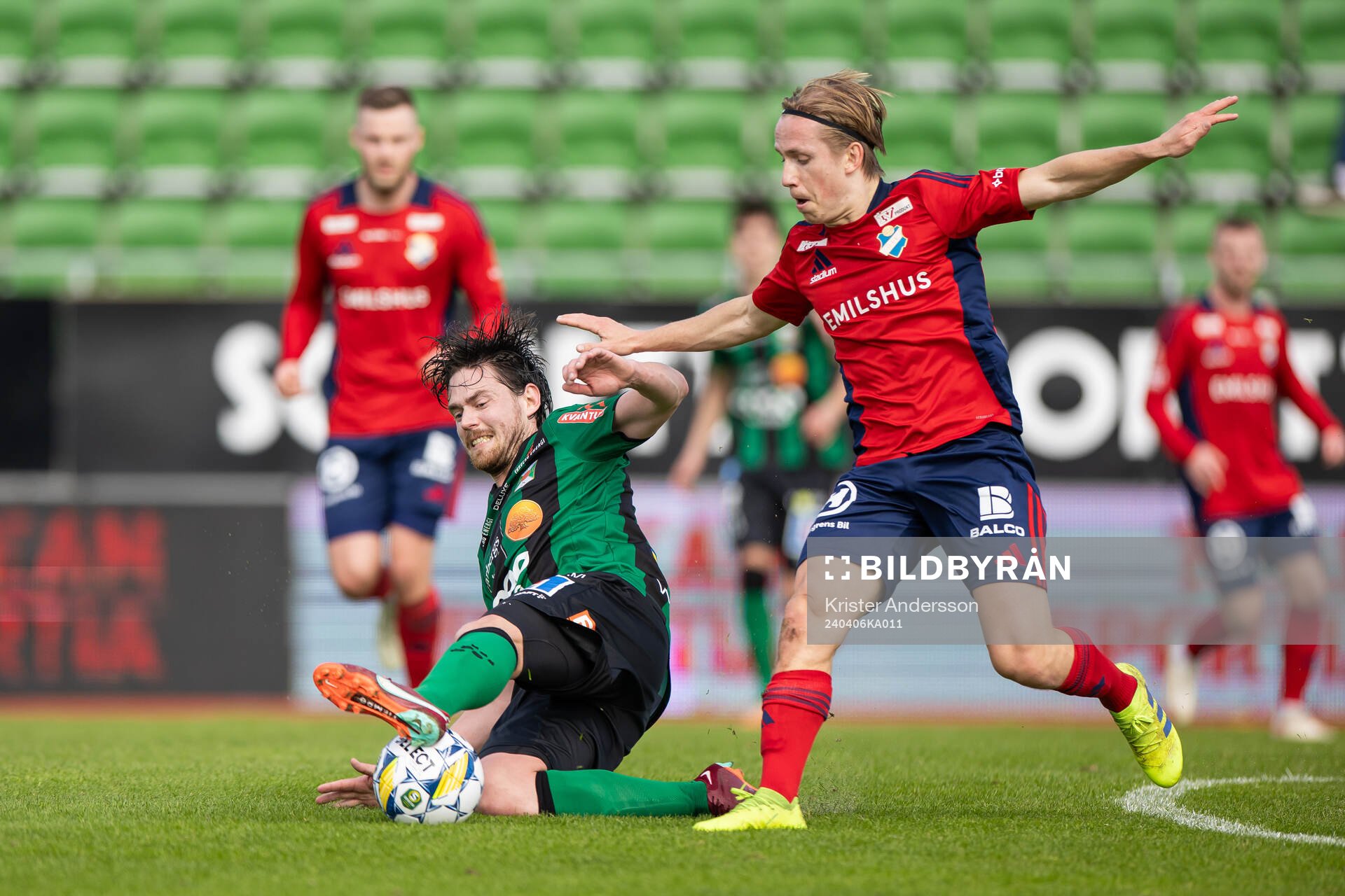 Varbergs Robin Tranberg och Östers David Seger