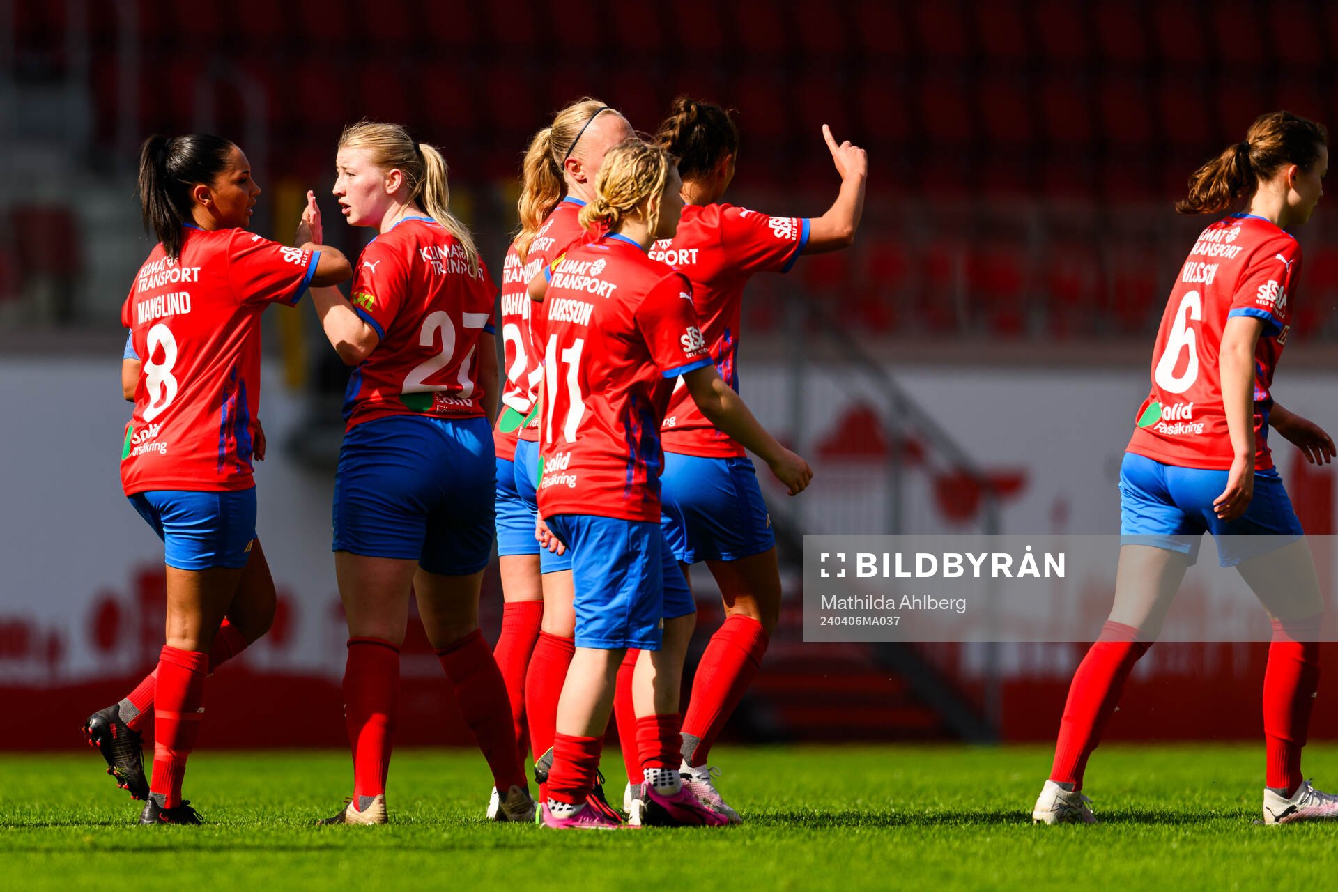 Helsingborg s Julia Andersson jublar