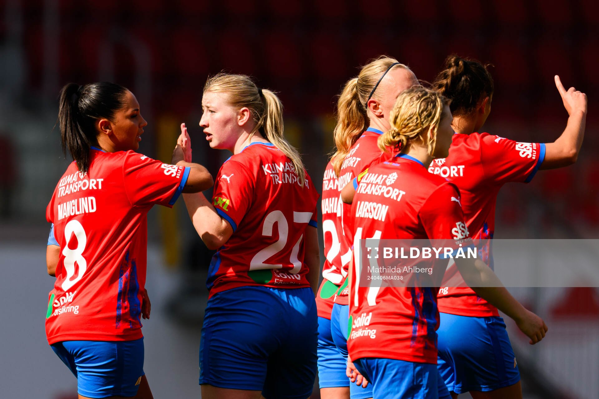 Helsingborg s Julia Andersson jublar