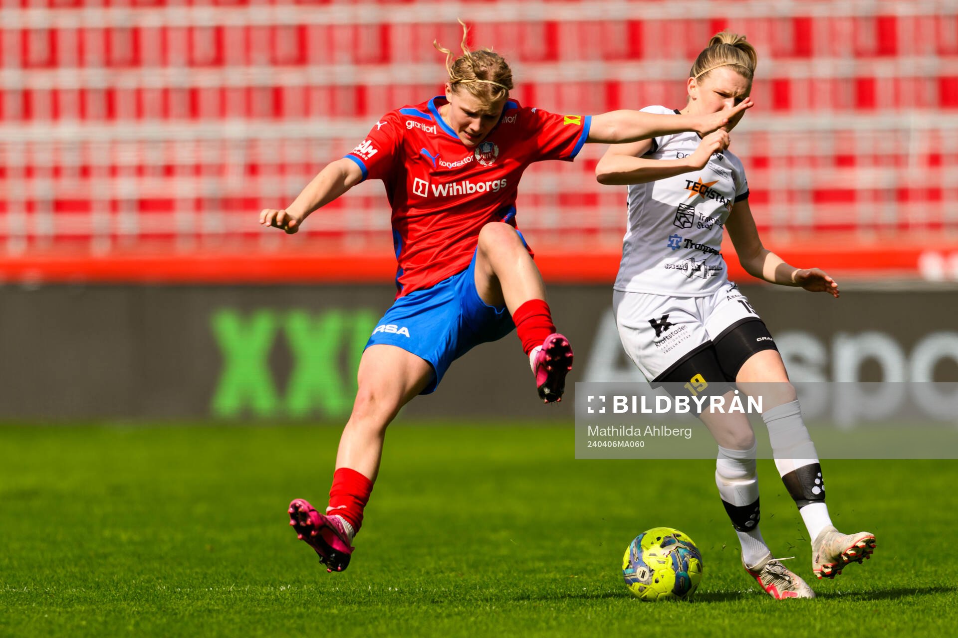 Helsingborg s Alma Larsson och Trollhättans Isa Mossberg