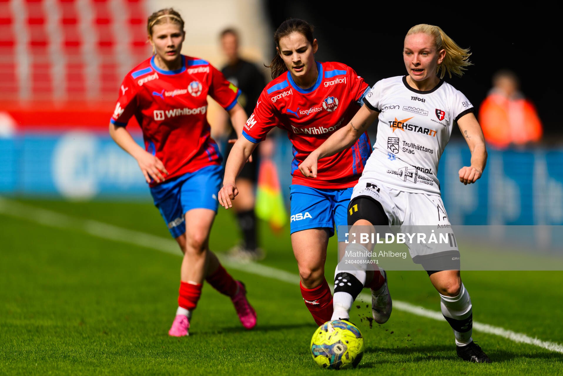 Helsingborg s Evelina Bertilsson och Trollhättans Malin
