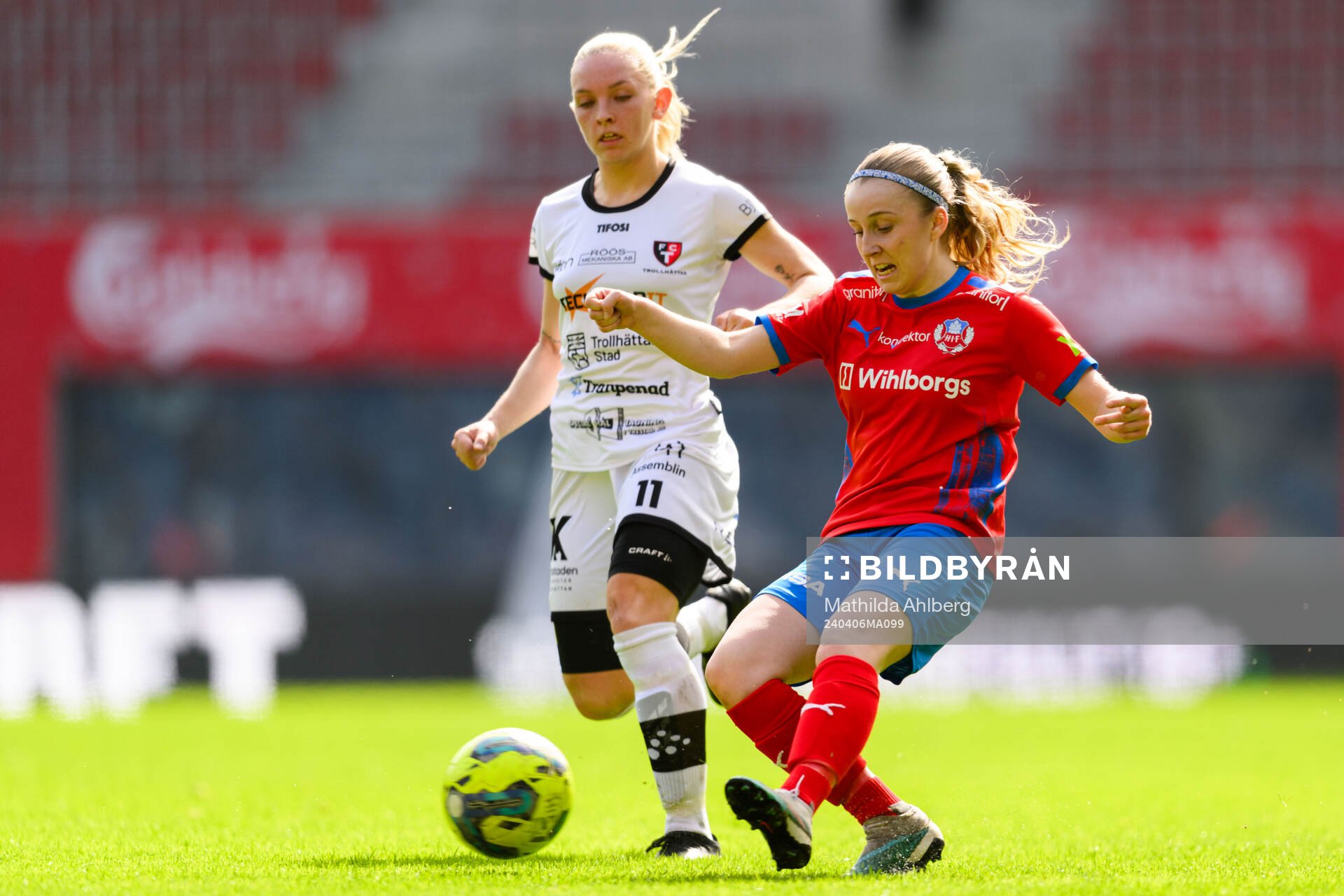 Trollhättans Malin Wallgren och Helsingborg s Ebba Berg