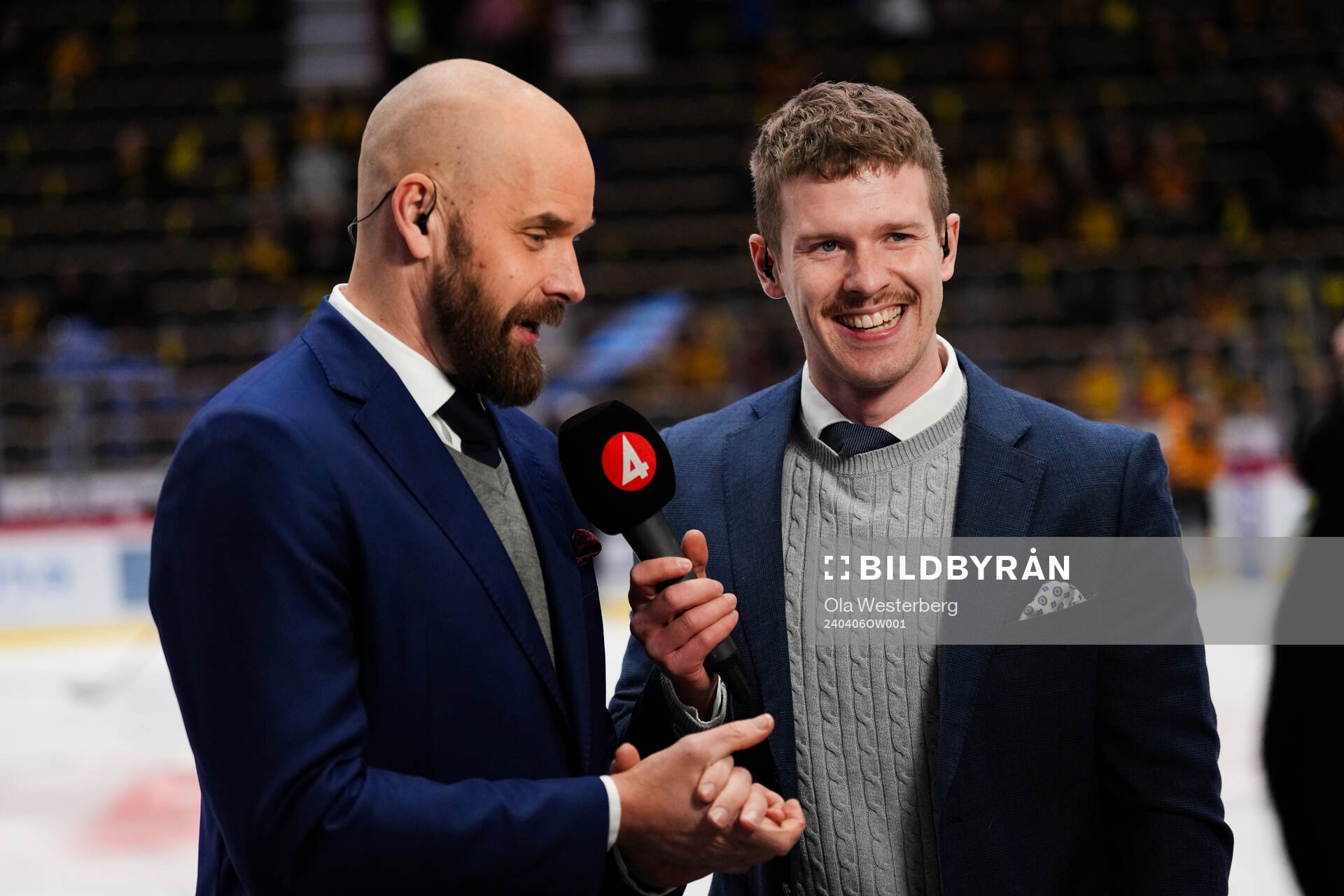 Tv4’s Sanny Lindström och Adam Johansson