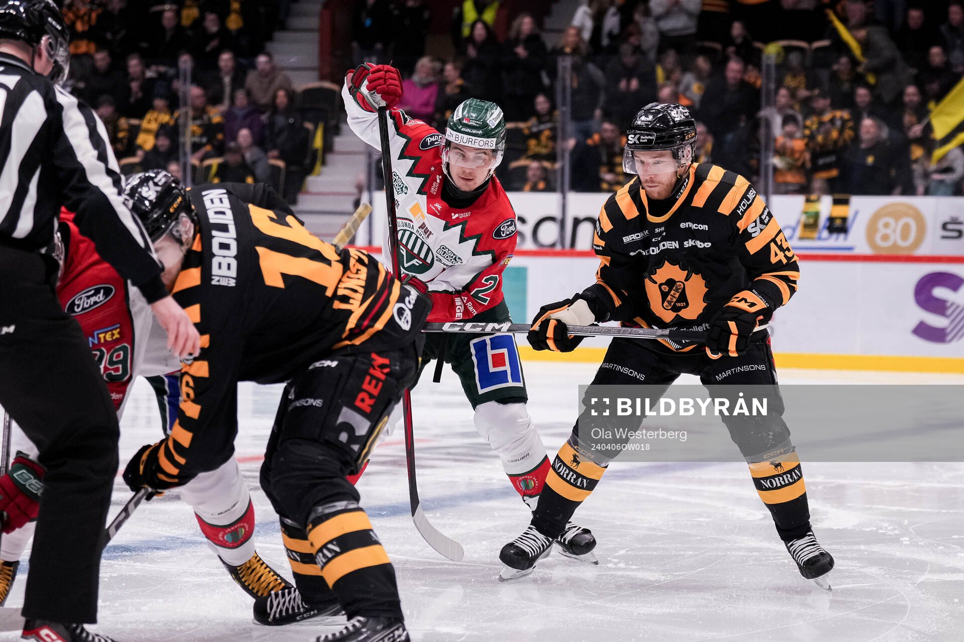Frölundas Jere Innala och Skellefteås Filip Sandberg