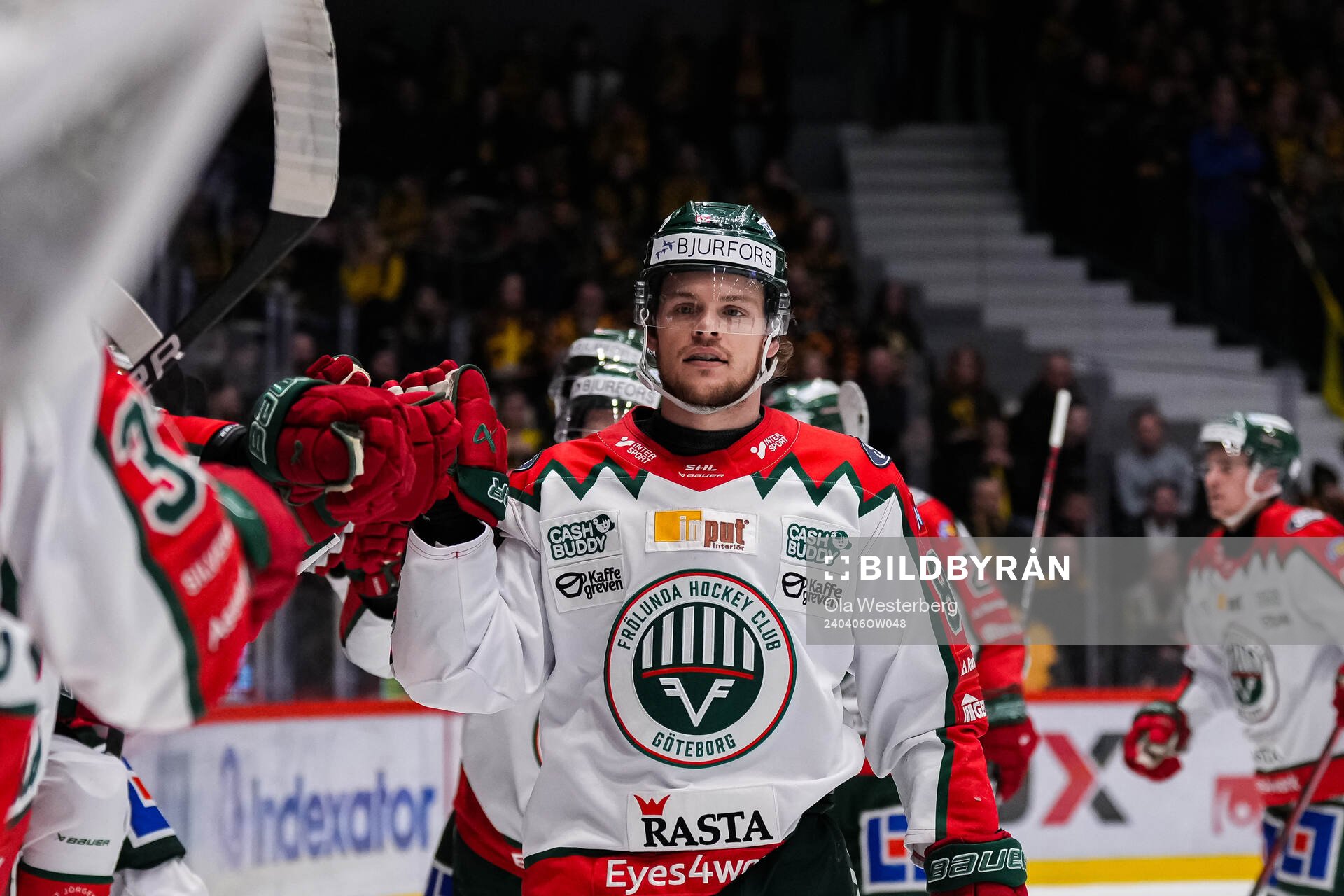 Frölundas Malte Strömwall jublar