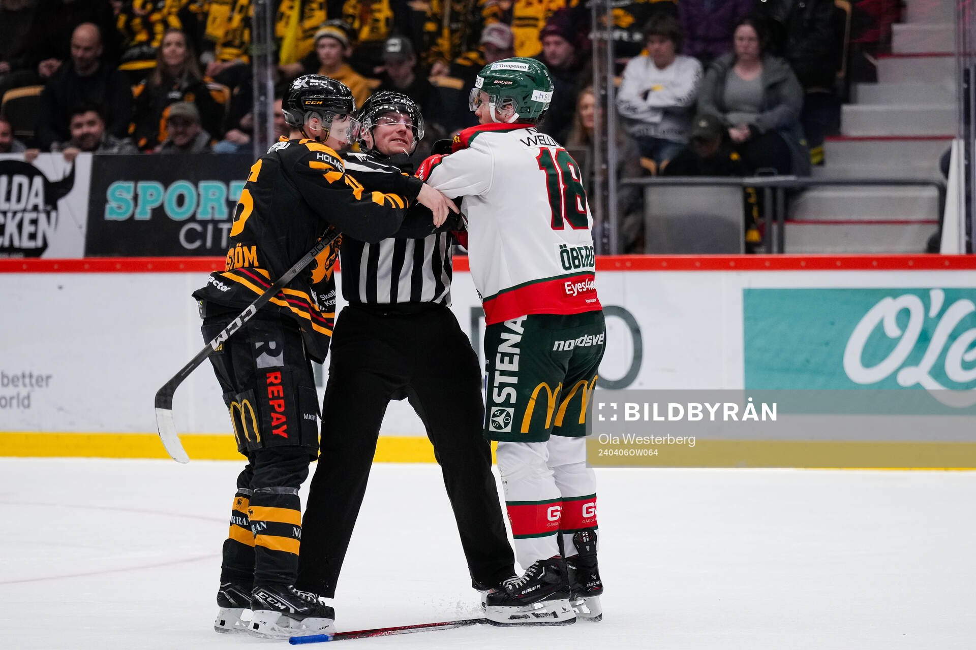 Skellefteås Linus Lindström och Frölundas Linus Öberg