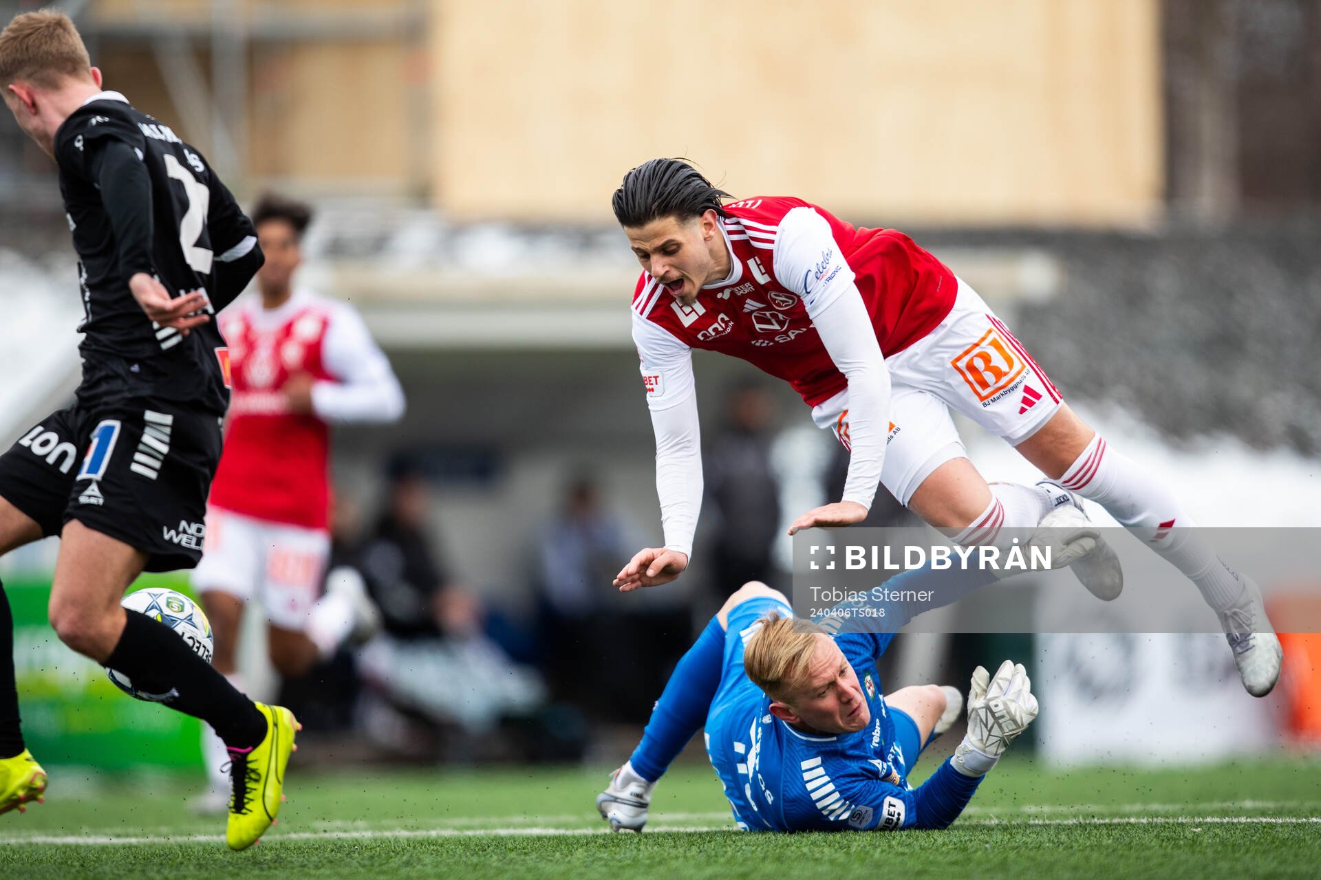 Örebros målvakt Malte Påhlsson och Sandvikens IFs