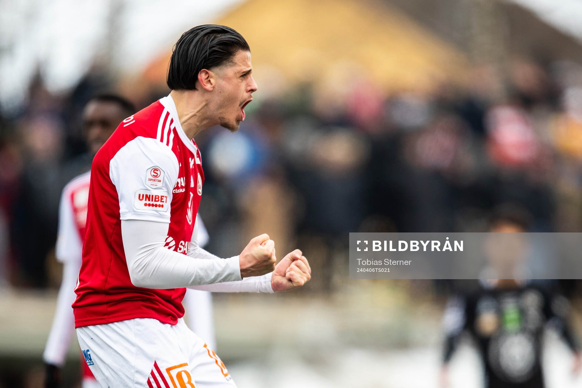 Sandvikens IFs Alexandar Mutic jublar