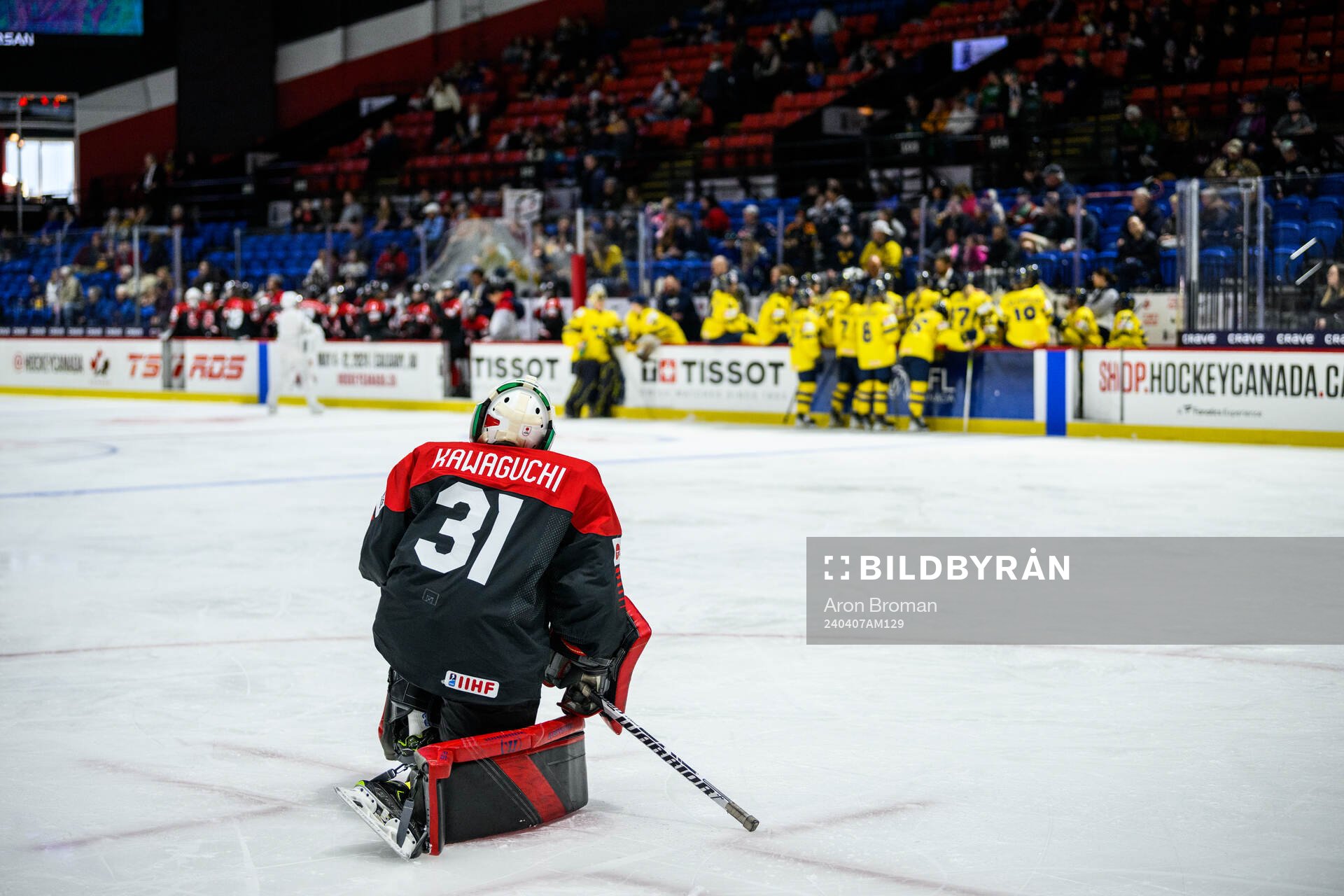 Goaltender Riko Kawaguchi of Japan