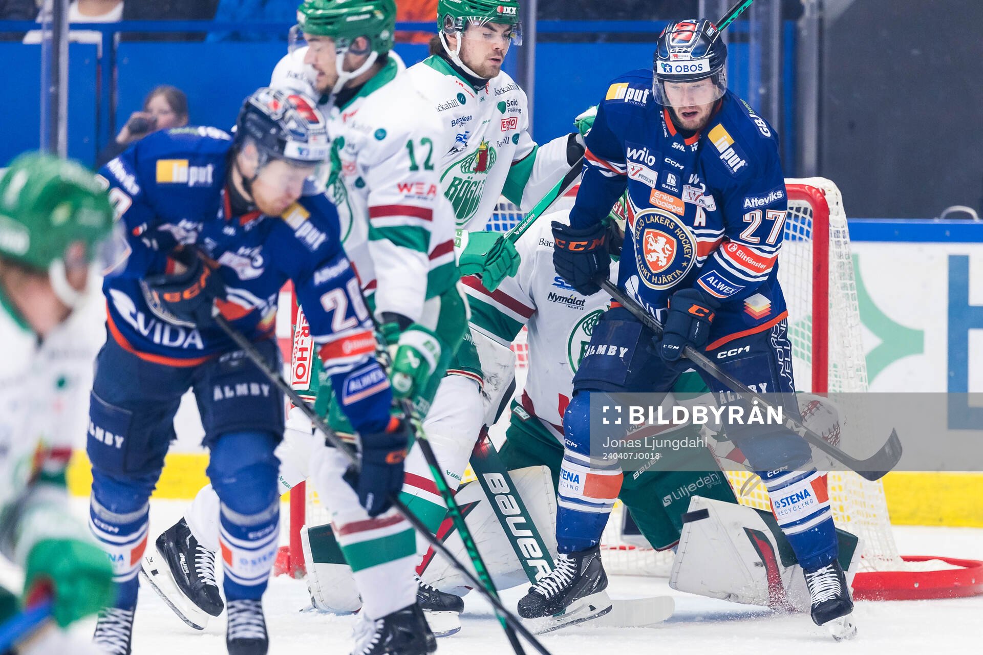 Rögles Lian Bichsel och Växjös Martin Lundberg