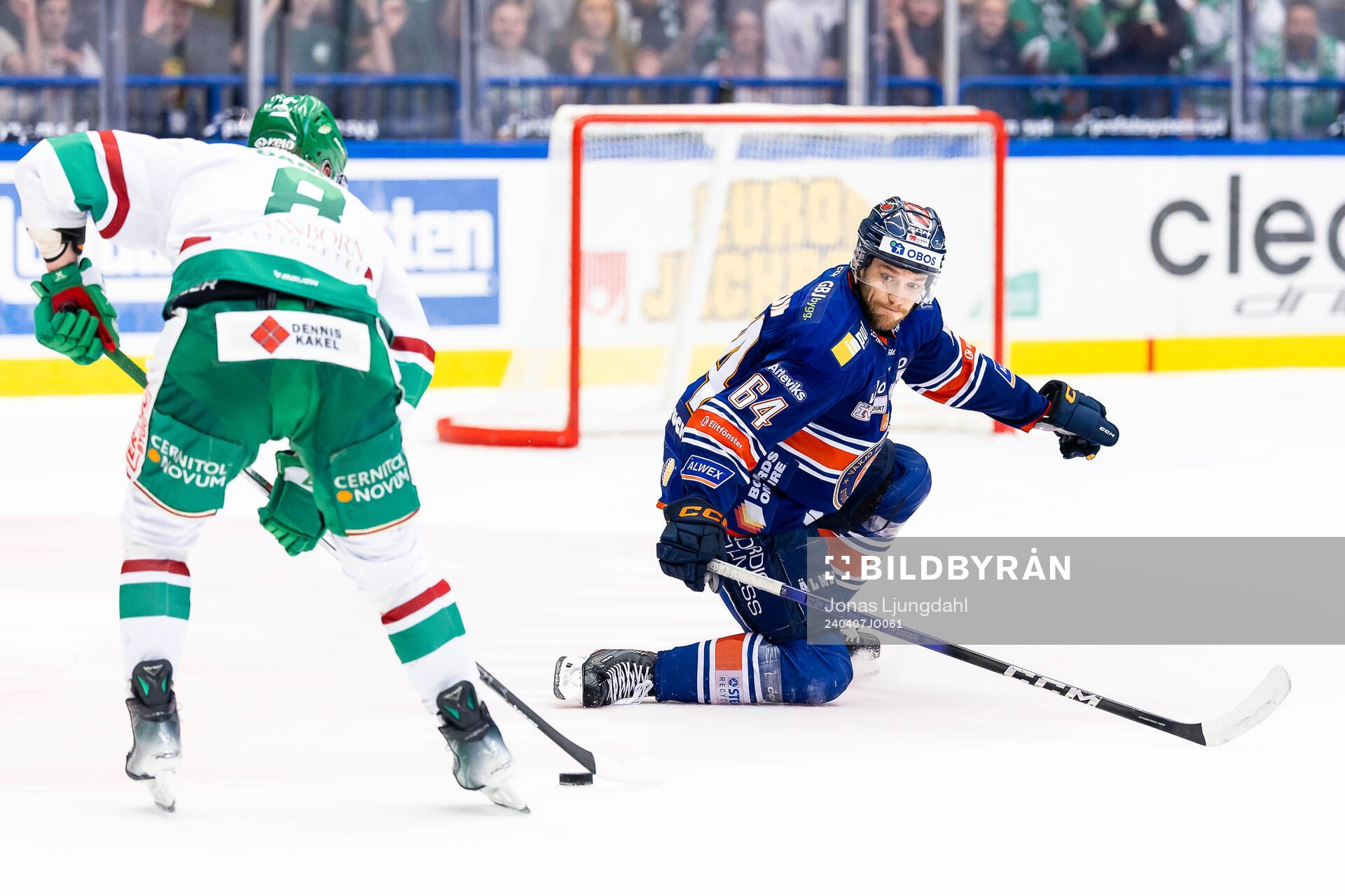 Rögles Linus Sandin och Växjös Eric Martinsson