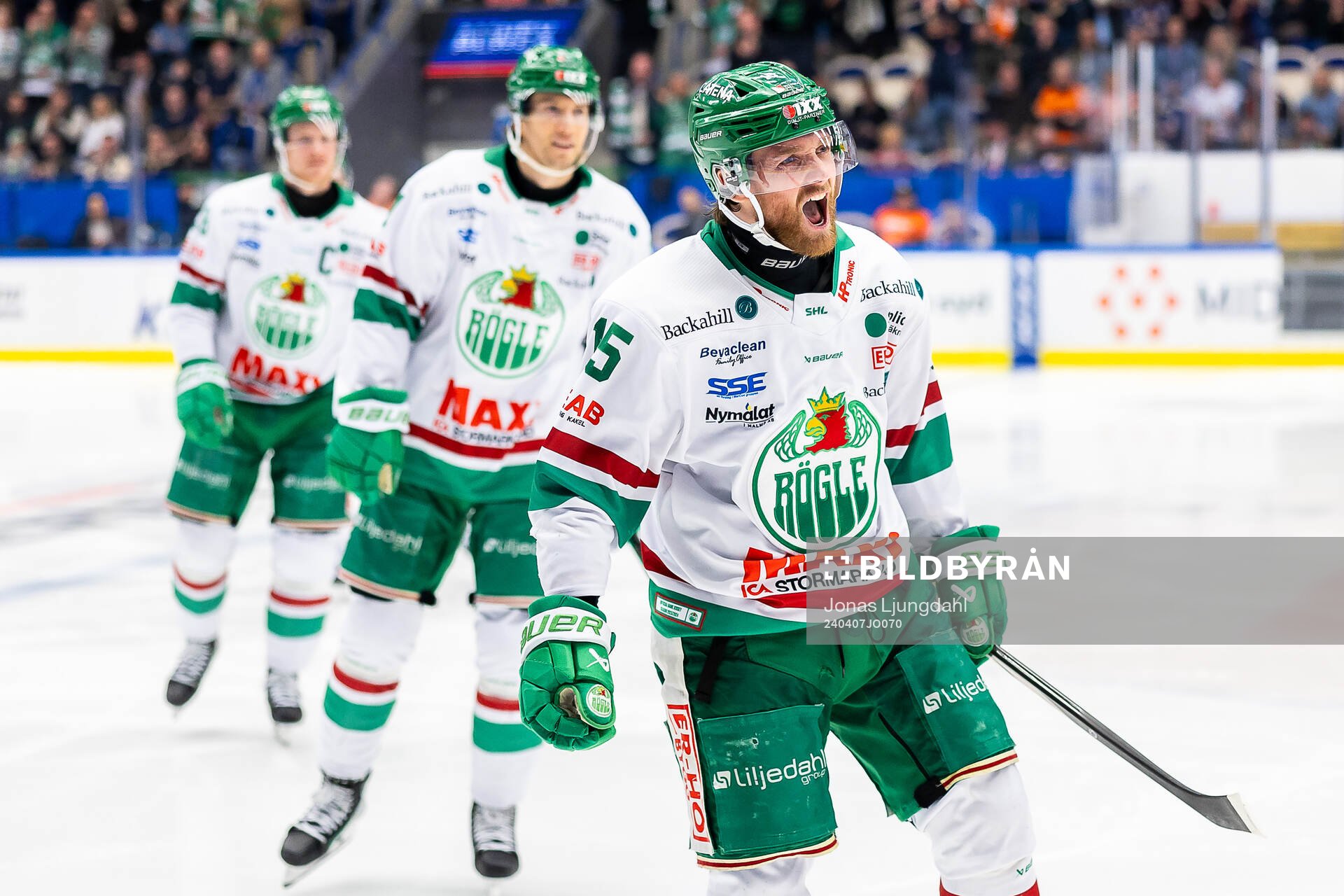 Rögles Simon Ryfors jublar