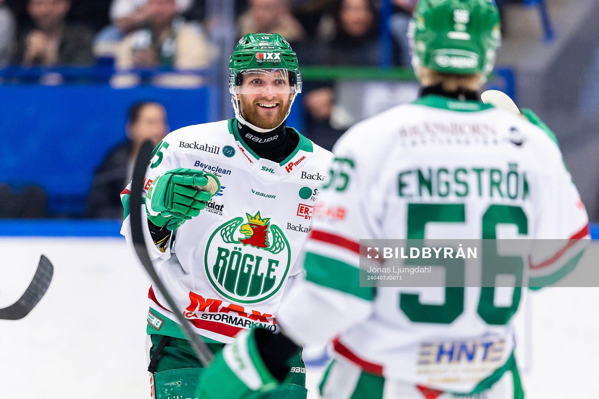 Rögles Simon Ryfors jublar