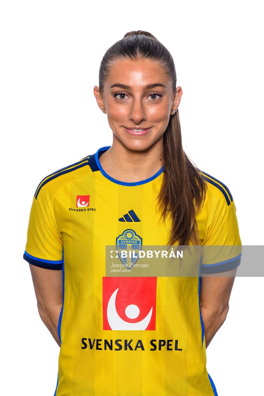 Tilde Lindwall i det svenska U23-damlandslaget