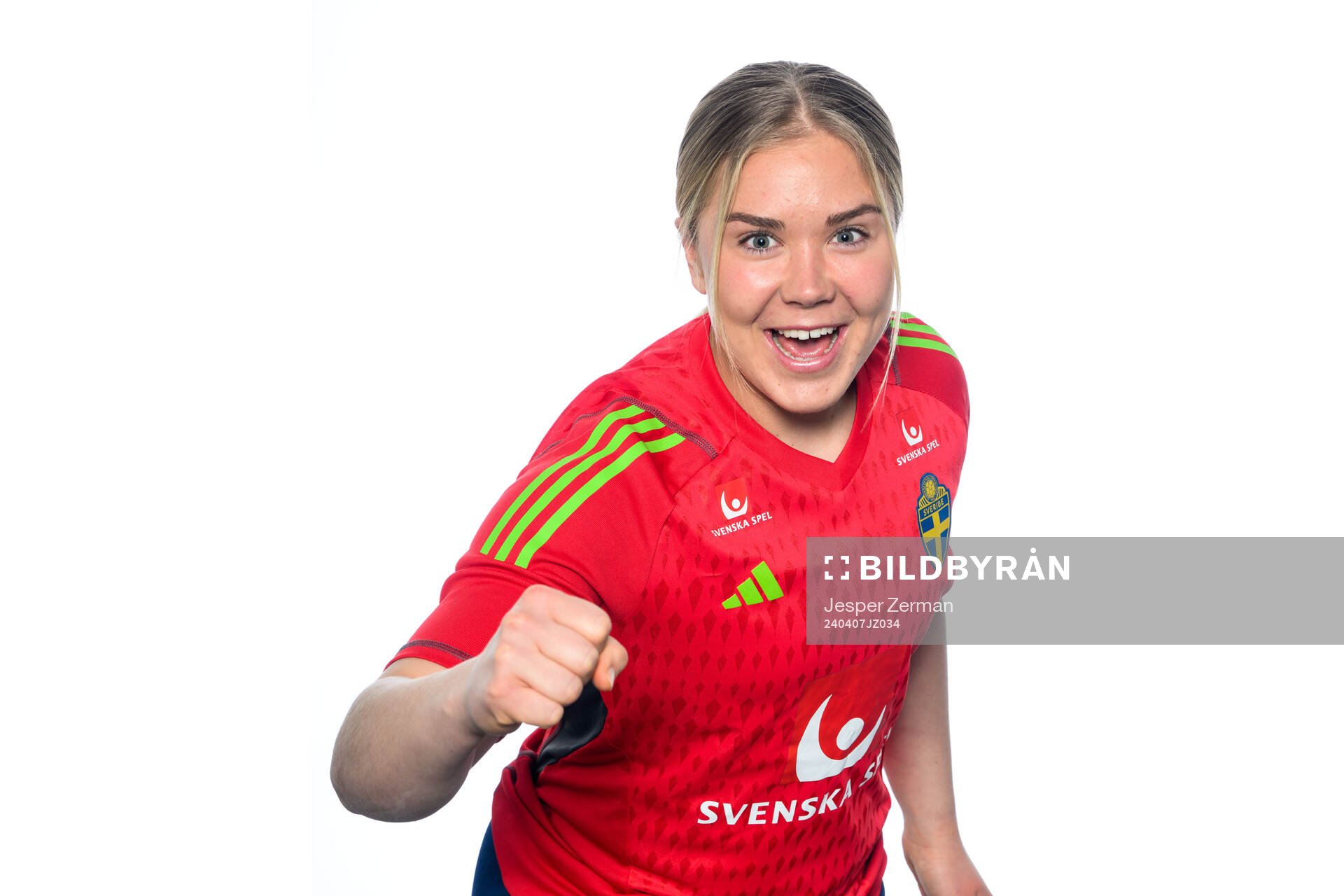 Sofia Hjern i det svenska U23-damlandslaget