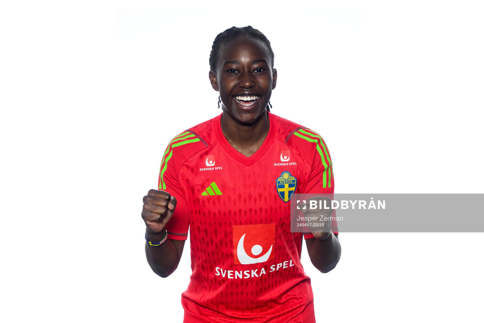 Angel Mukasa i det svenska U23-damlandslaget