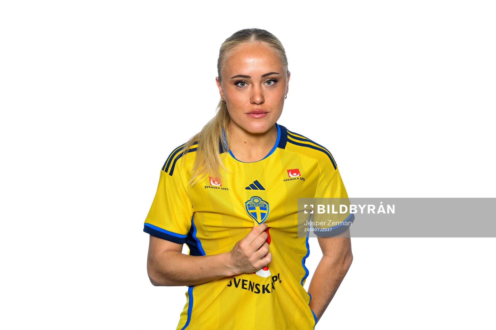 Alva Selerud i det svenska U23-damlandslaget