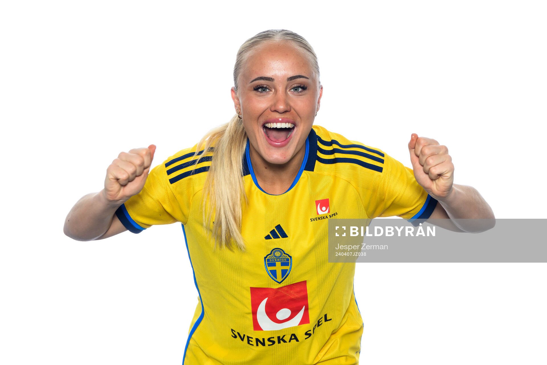 Alva Selerud i det svenska U23-damlandslaget