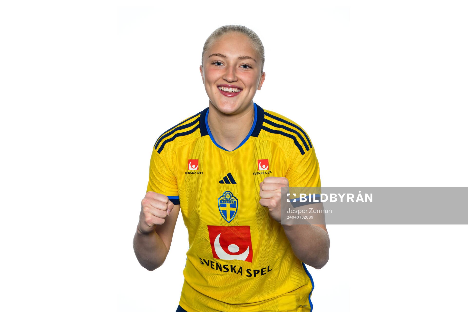 Wilma Leidhammar i det svenska U23-damlandslaget